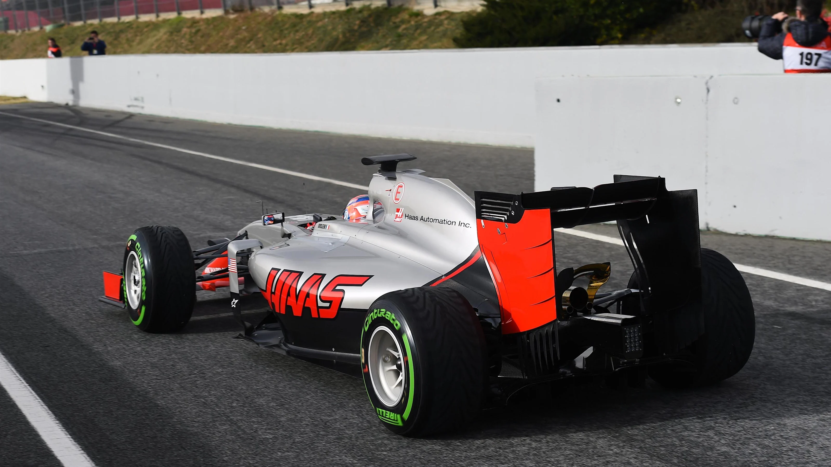 Romain Grosjean (FRA) Haas VF-16 at Formula One Testing, Day One, Barcelona, Spain, Monday 22
