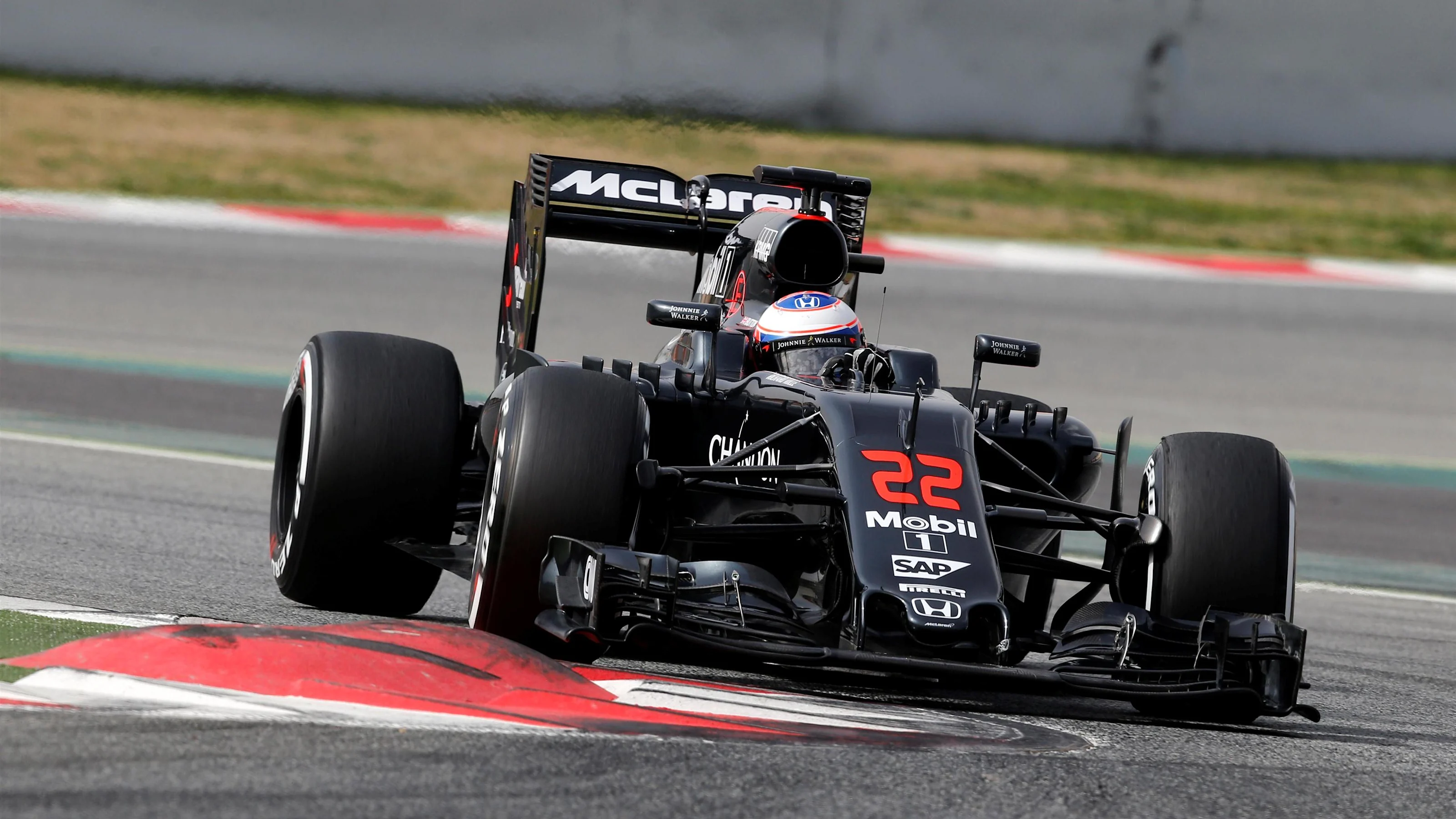Jenson Button (GBR) McLaren MP4-31 at Formula One Testing, Day One, Barcelona, Spain, Monday 22