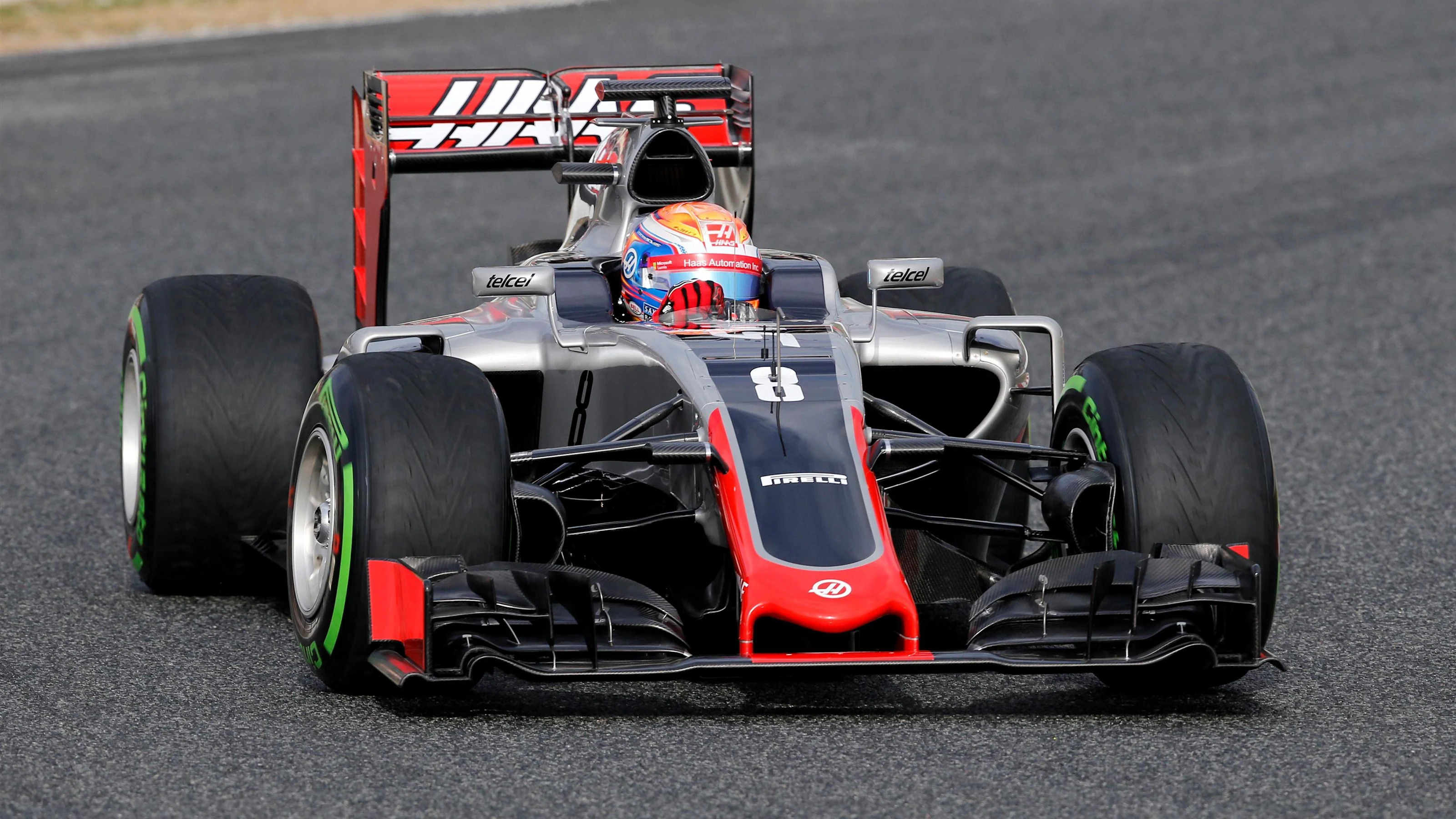 Romain Grosjean (FRA) Haas VF-16 at Formula One Testing, Day One, Barcelona, Spain, Monday 22
