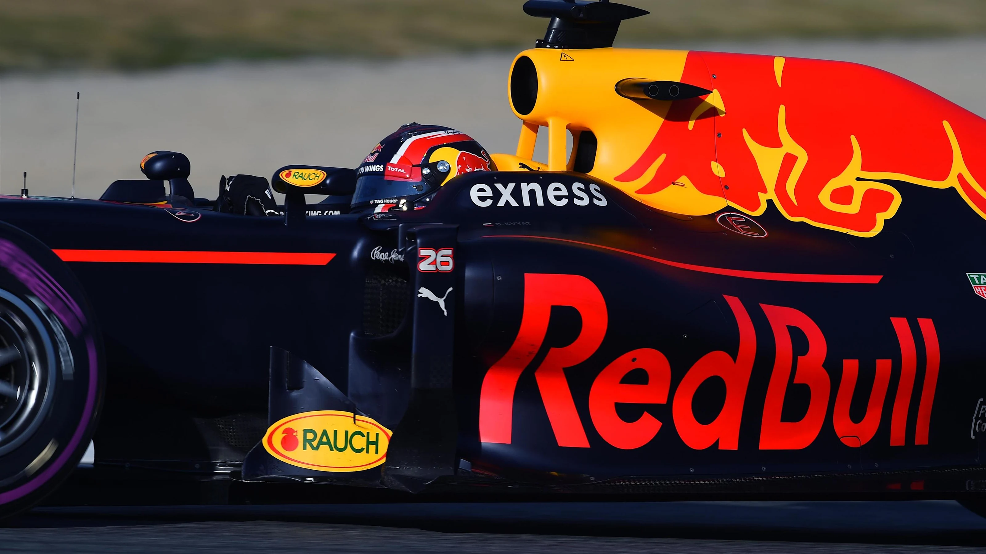 Daniil Kvyat (RUS) Red Bull Racing RB12 at Formula One Testing, Day Four, Barcelona, Spain,