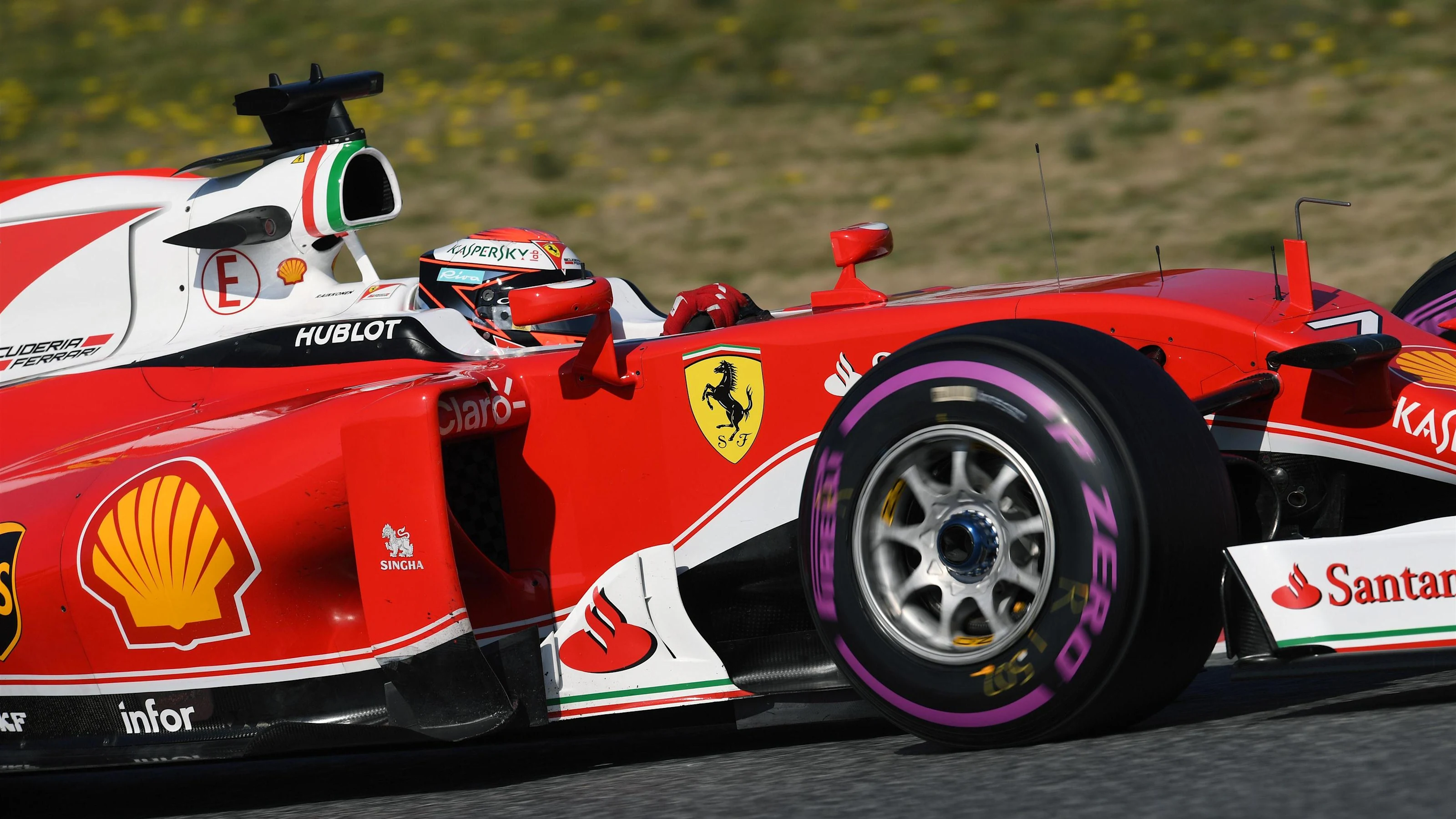 Kimi Raikkonen (FIN) Ferrari SF16-H at Formula One Testing, Day Four, Barcelona, Spain, Thursday 25