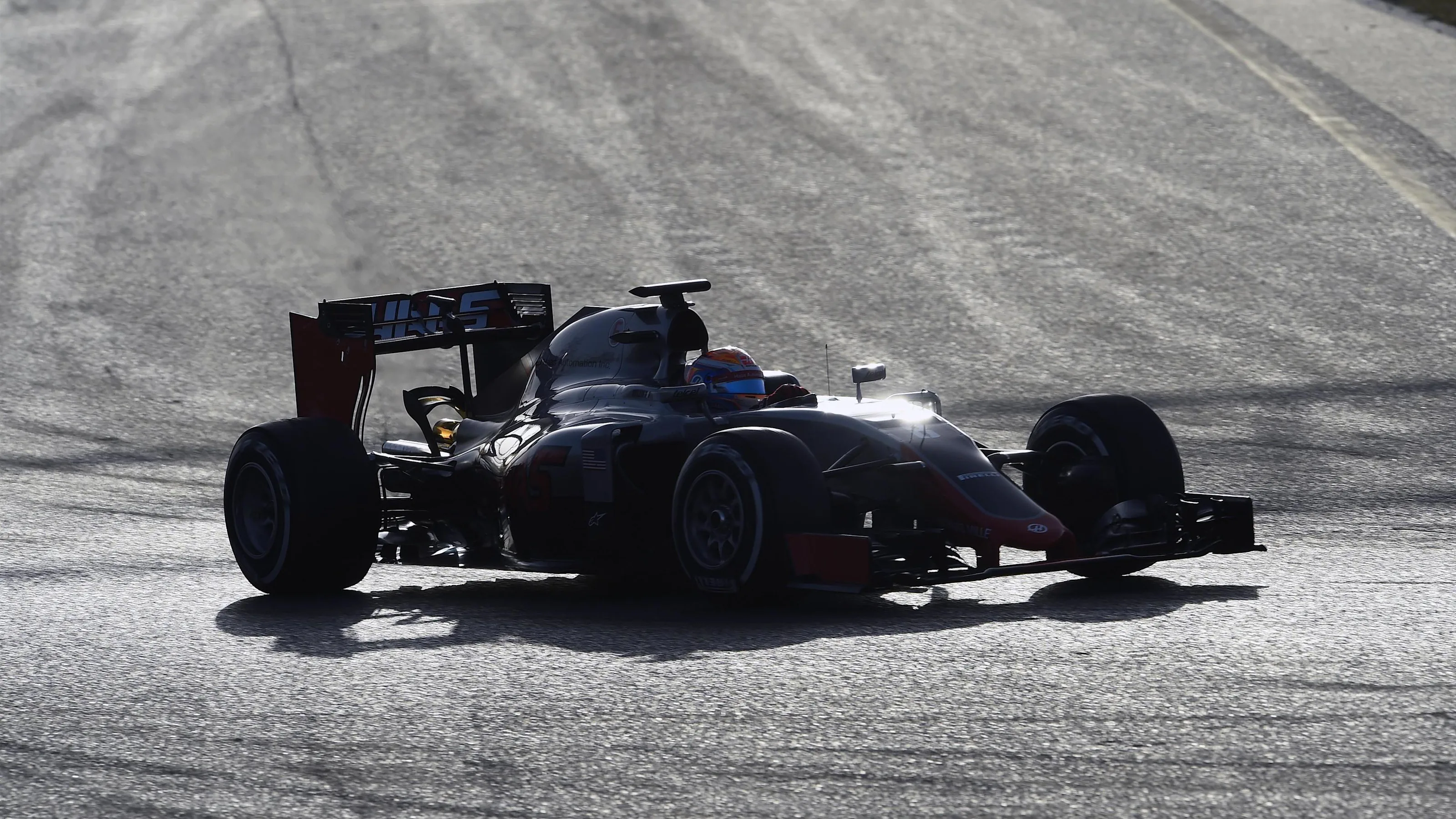 Romain Grosjean (FRA) Haas VF-16 at Formula One Testing, Day One, Barcelona, Spain, Monday 22