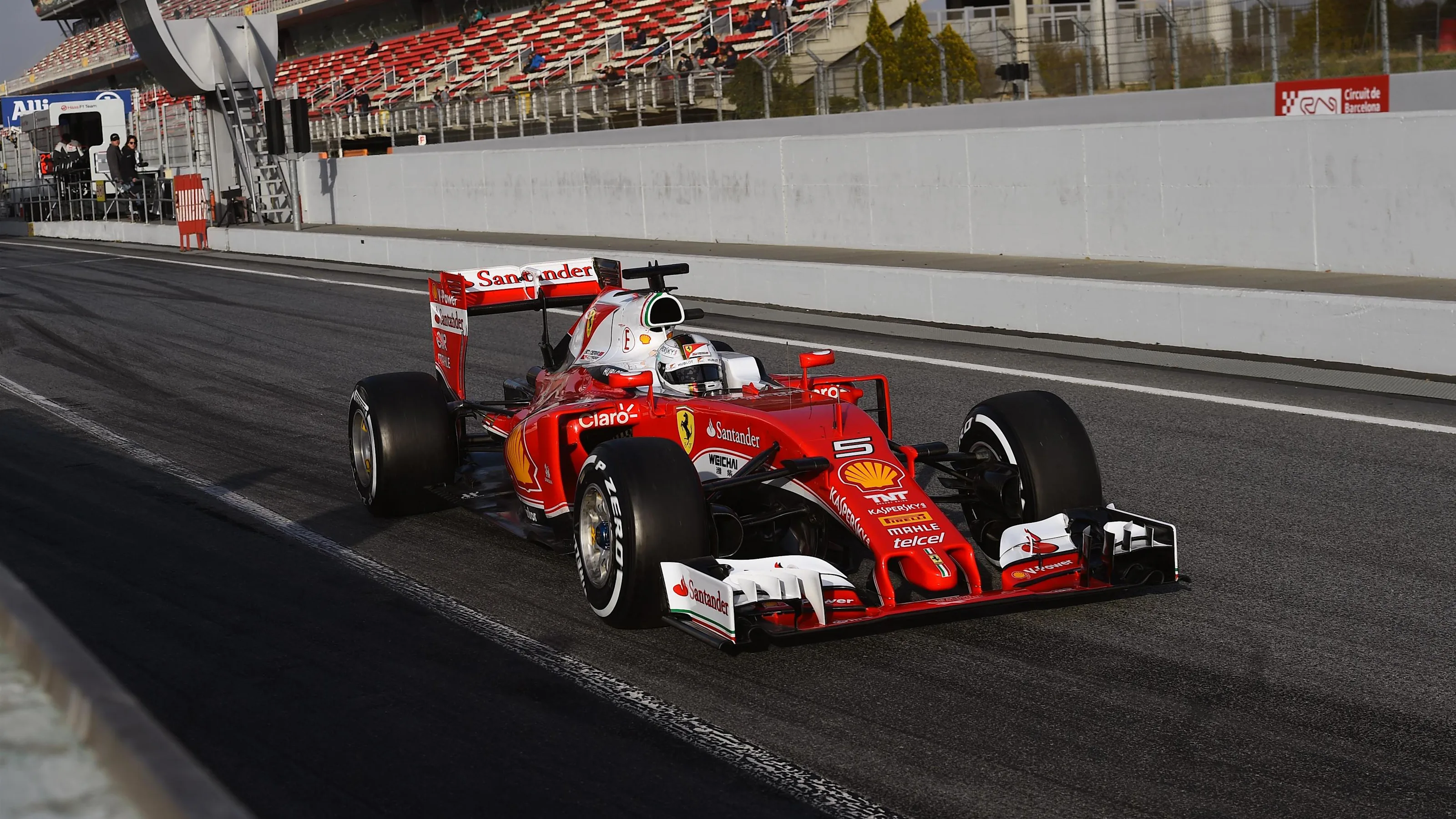 Sebastian Vettel (GER) Ferrari SF16-H at Formula One Testing, Day Two, Barcelona, Spain, Tuesday 23