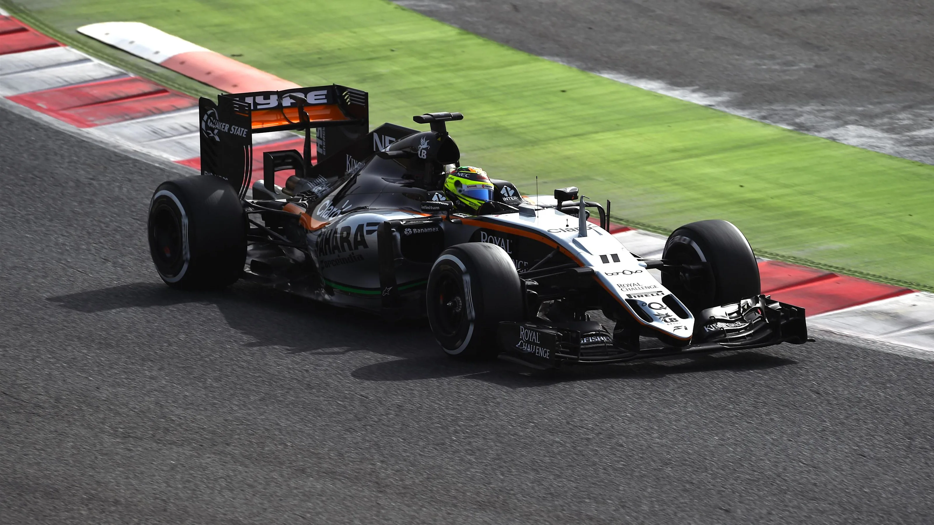 Sergio Perez (MEX) Force India VJM09 at Formula One Testing, Day Two, Barcelona, Spain, Tuesday 23