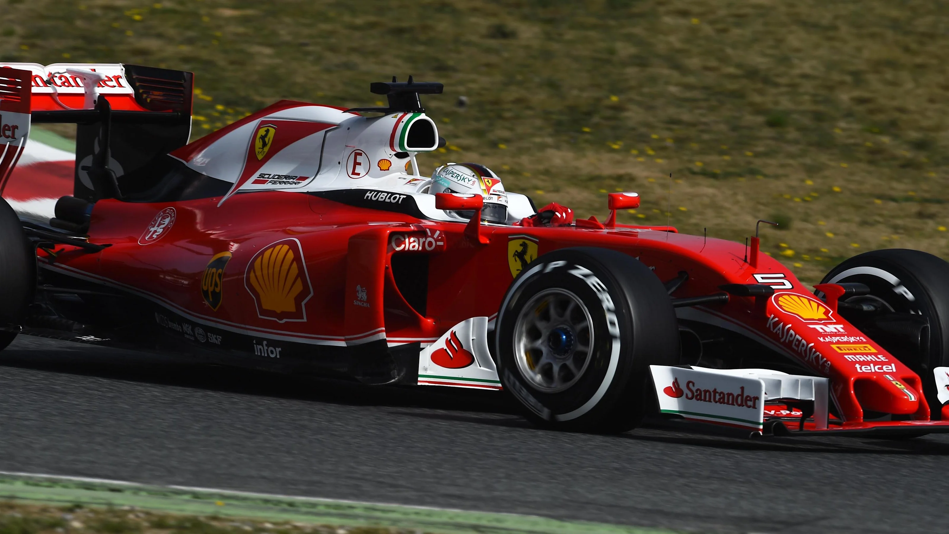 Sebastian Vettel (GER) Ferrari SF16-H at Formula One Testing, Day Two, Barcelona, Spain, Tuesday 23