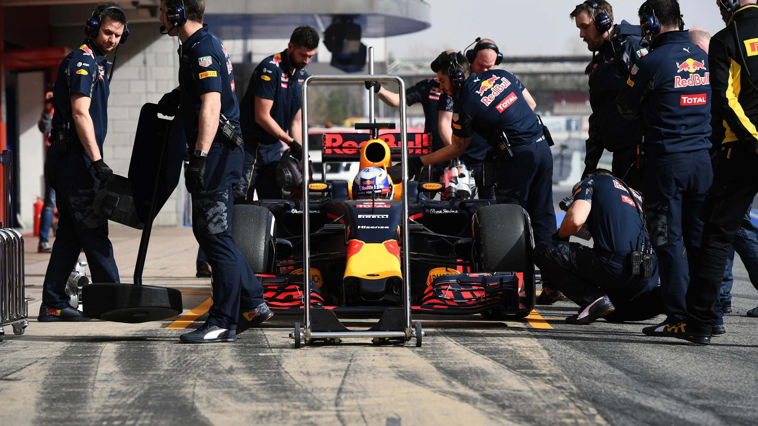 Daniel Ricciardo (AUS) Red Bull Racing RB12 at Formula One Testing, Day Two, Barcelona, Spain,