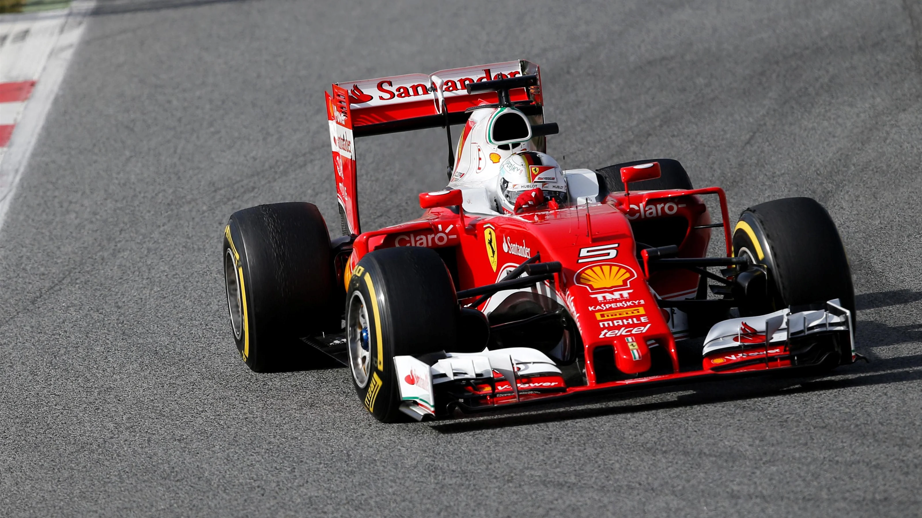 Sebastian Vettel (GER) Ferrari SF16-H at Formula One Testing, Day Two, Barcelona, Spain, Tuesday 23
