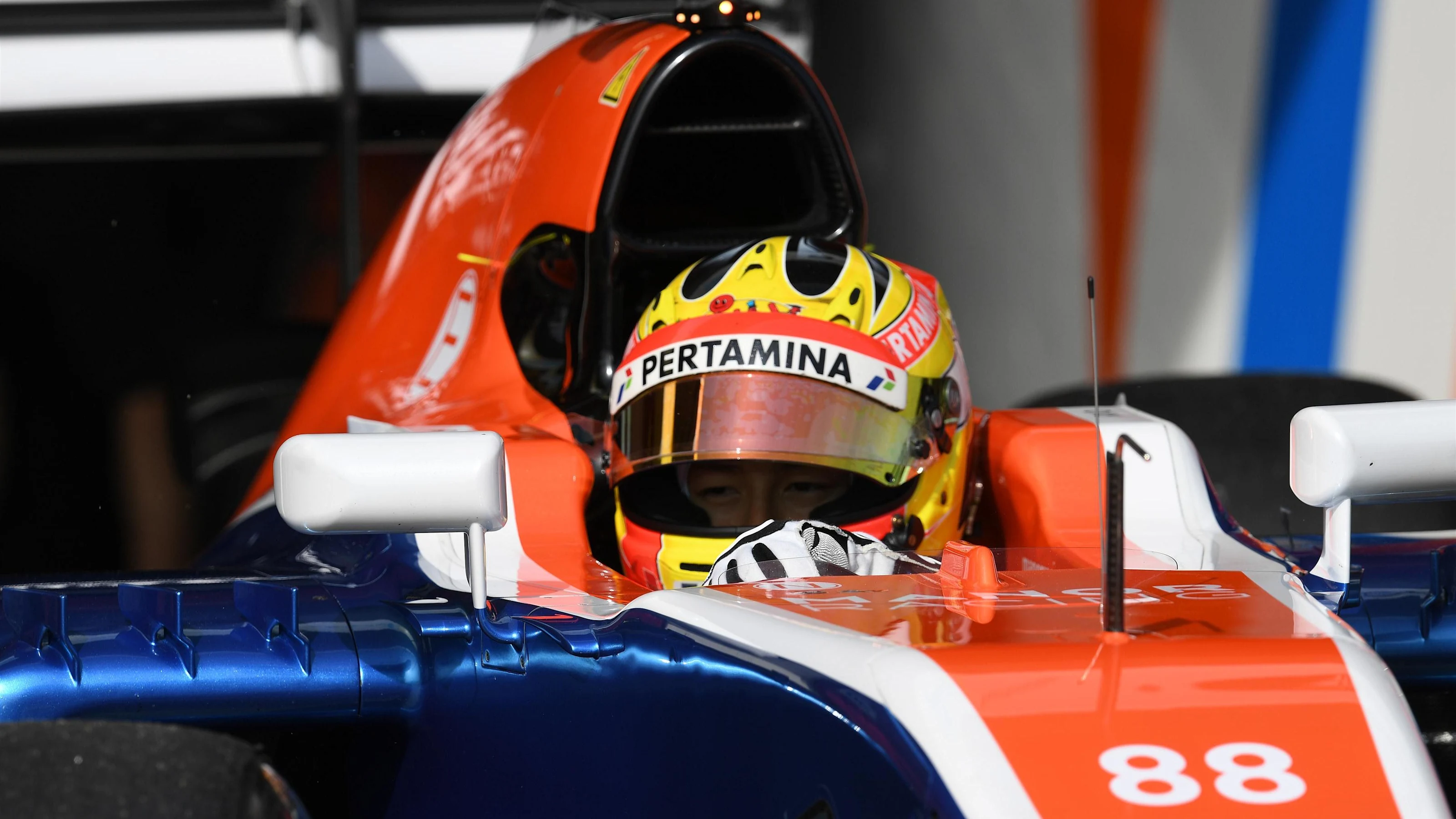Rio Haryanto (IDN) Manor Racing MRT05 at Formula One Testing, Day Three, Barcelona, Spain,