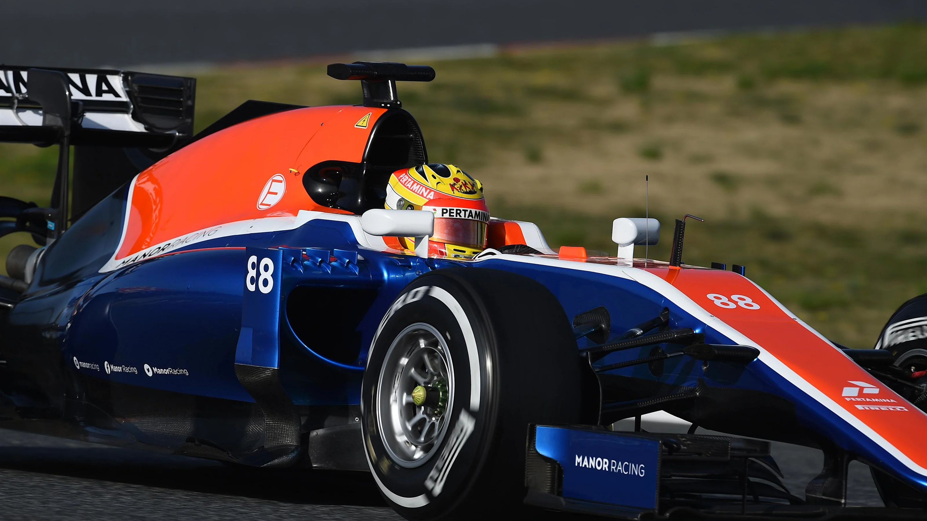 Rio Haryanto (IDN) Manor Racing MRT05 at Formula One Testing, Day Three, Barcelona, Spain,
