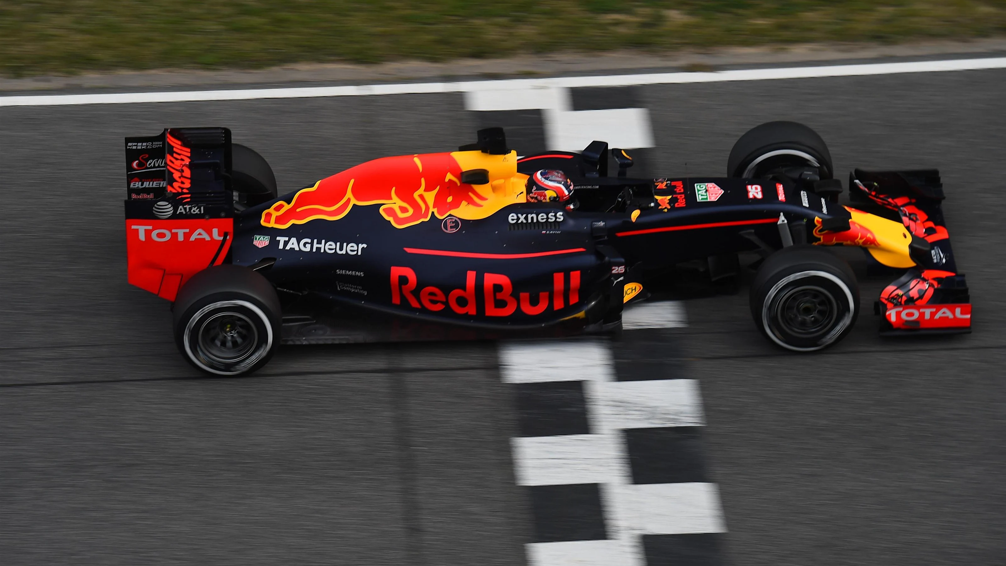 Daniil Kvyat (RUS) Red Bull Racing RB12 at Formula One Testing, Day Three, Barcelona, Spain,