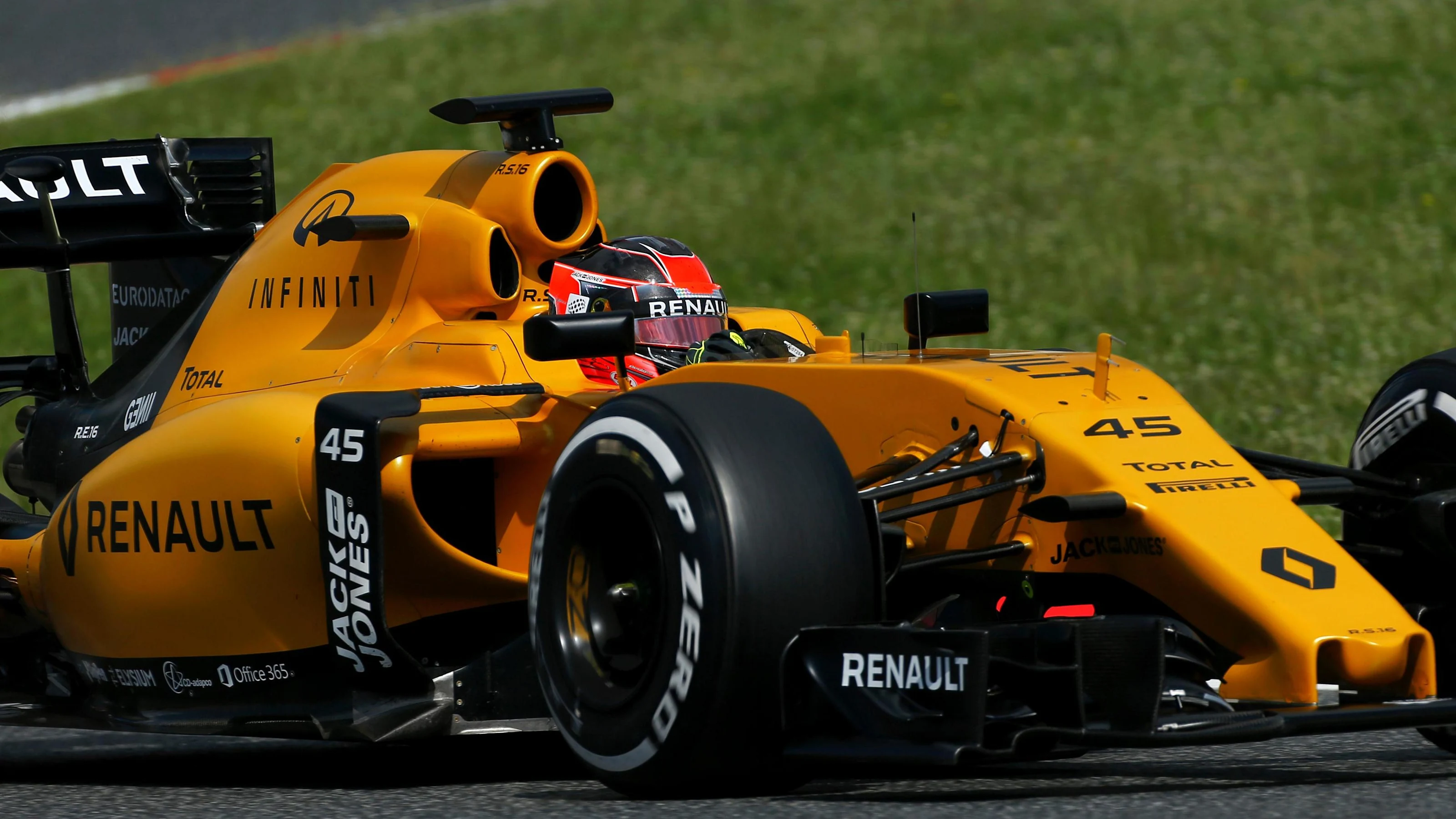 Esteban Ocon (FRA) Renault Sport F1 Team RS16 at Formula One Testing, Day One, Barcelona, Spain, 17