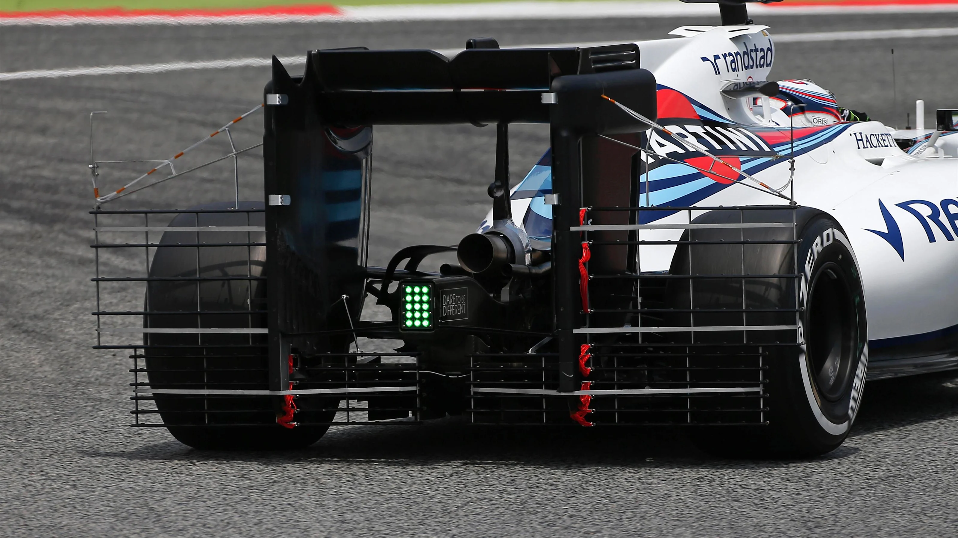 Alex Lynn (GBR) Williams FW38 with aero sensors at Formula One Testing, Day One, Barcelona, Spain,