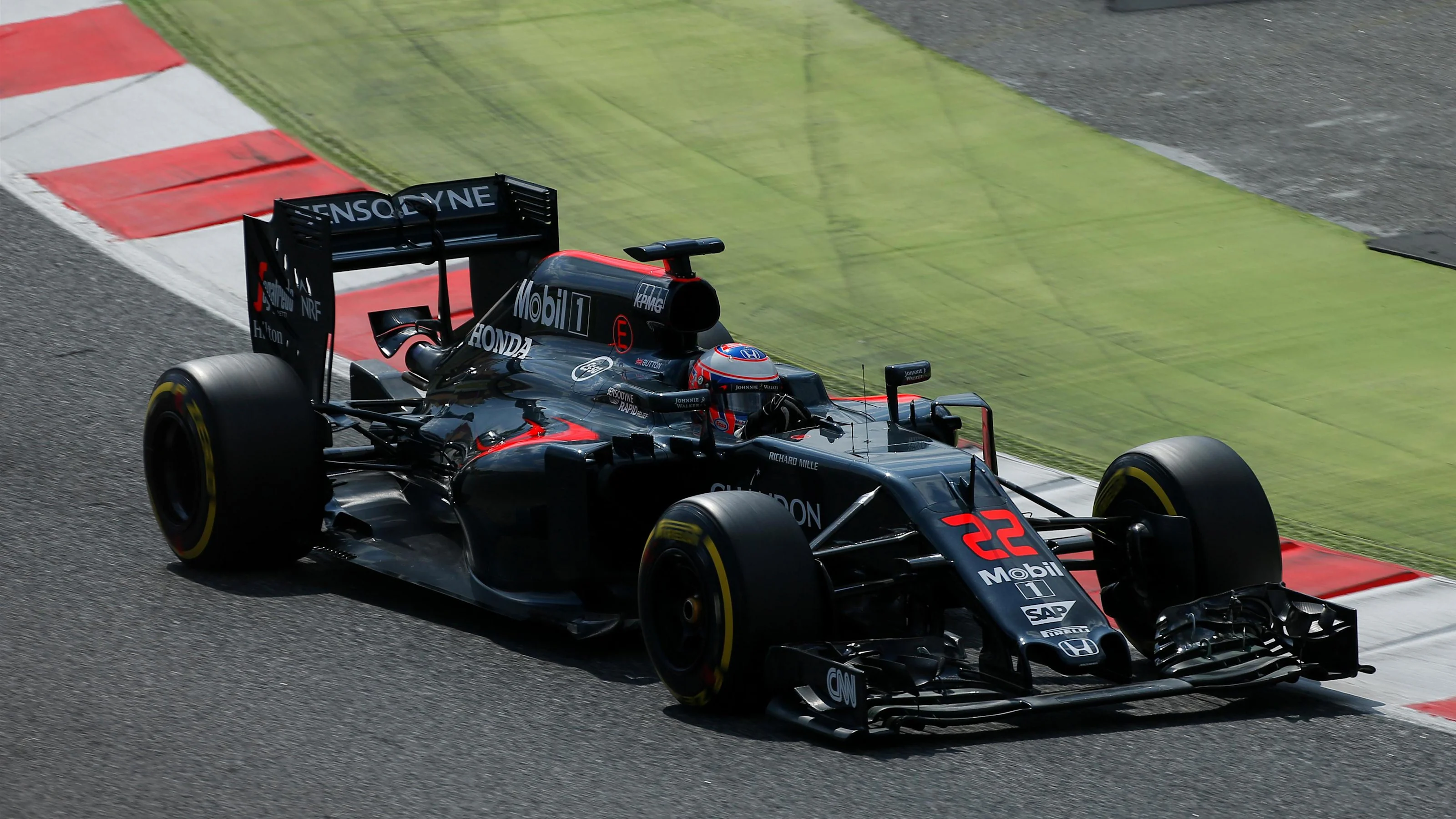 Jenson Button (GBR) McLaren MP4-31 at Formula One Testing, Day One, Barcelona, Spain, 17 May 2016.