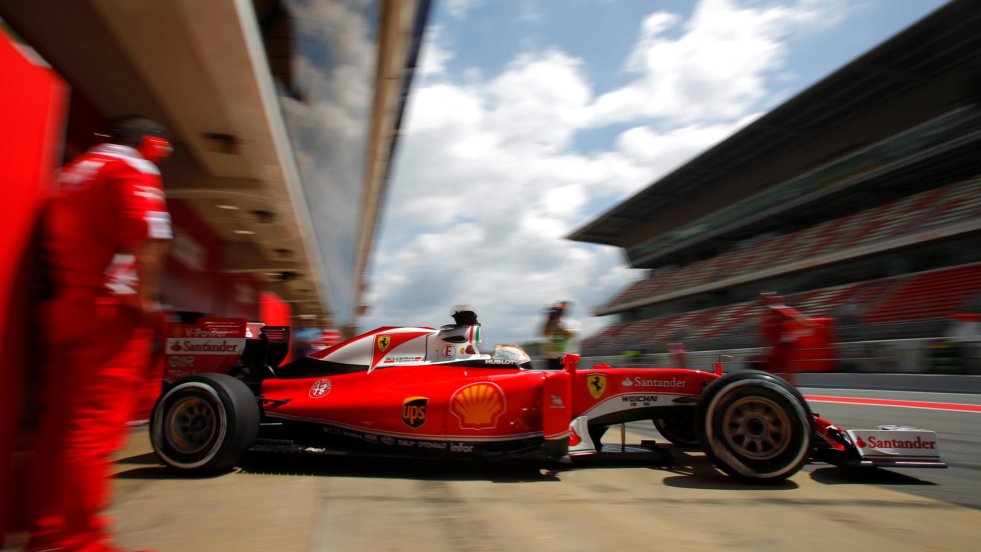 Sebastian Vettel (GER) Ferrari SF16-H at Formula One Testing, Day One, Barcelona, Spain, 17 May