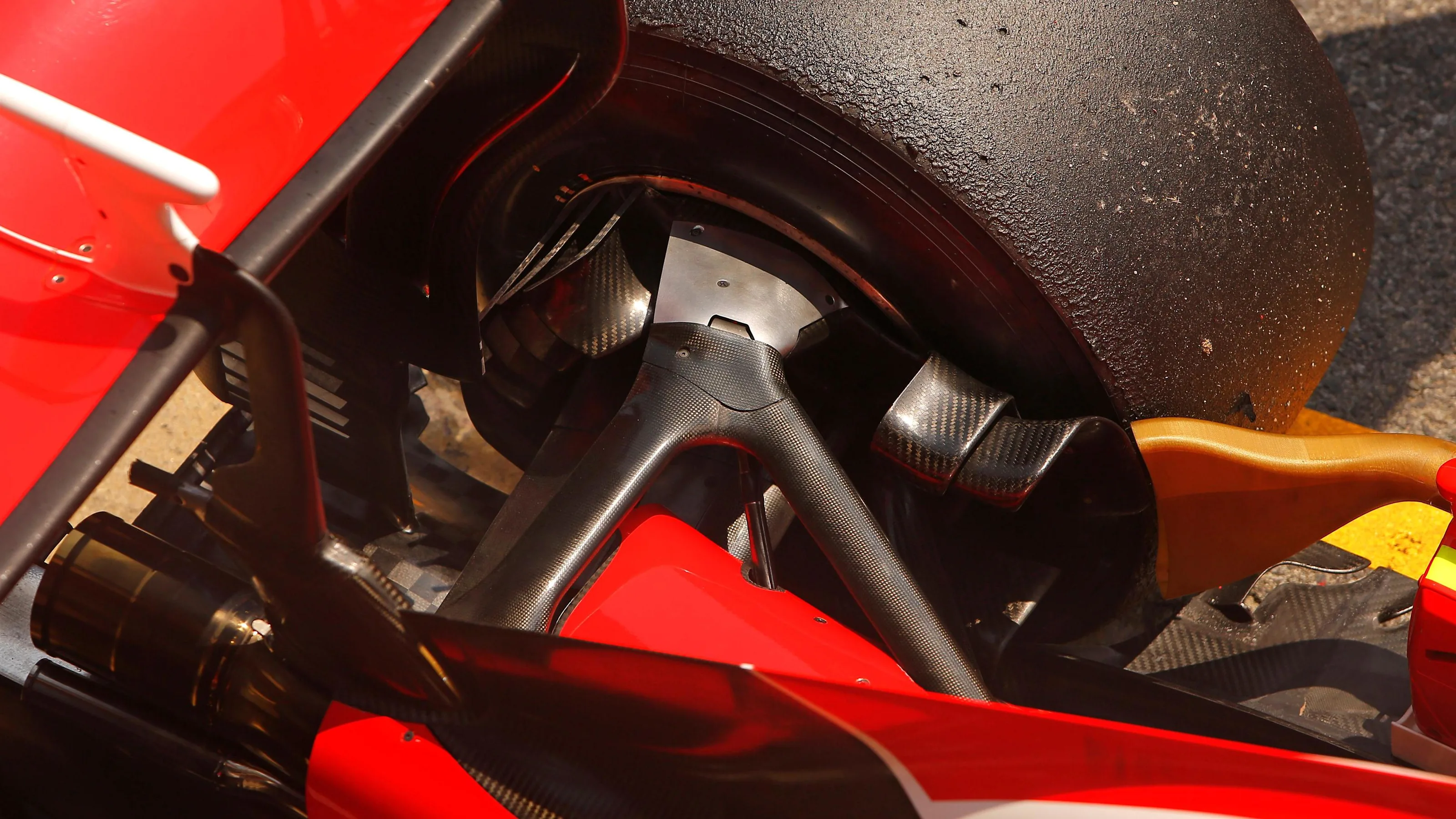Ferrari SF16-H rear suspension detail at Formula One Testing, Day Two, Barcelona, Spain, 18 May