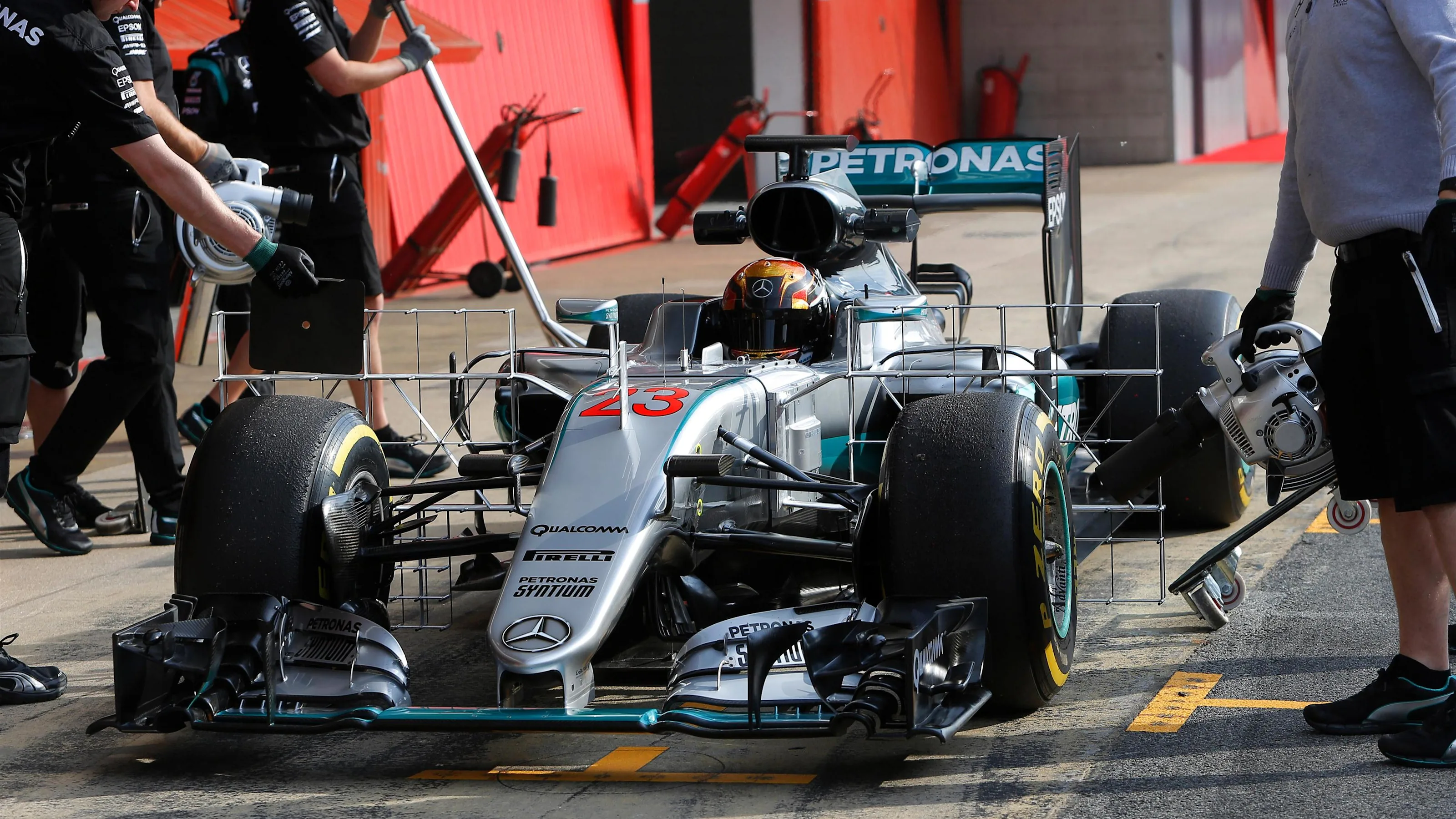 Pascal Wehrlein (GER) Mercedes-Benz F1 W07 Hybrid at Formula One Testing, Day Two, Barcelona,