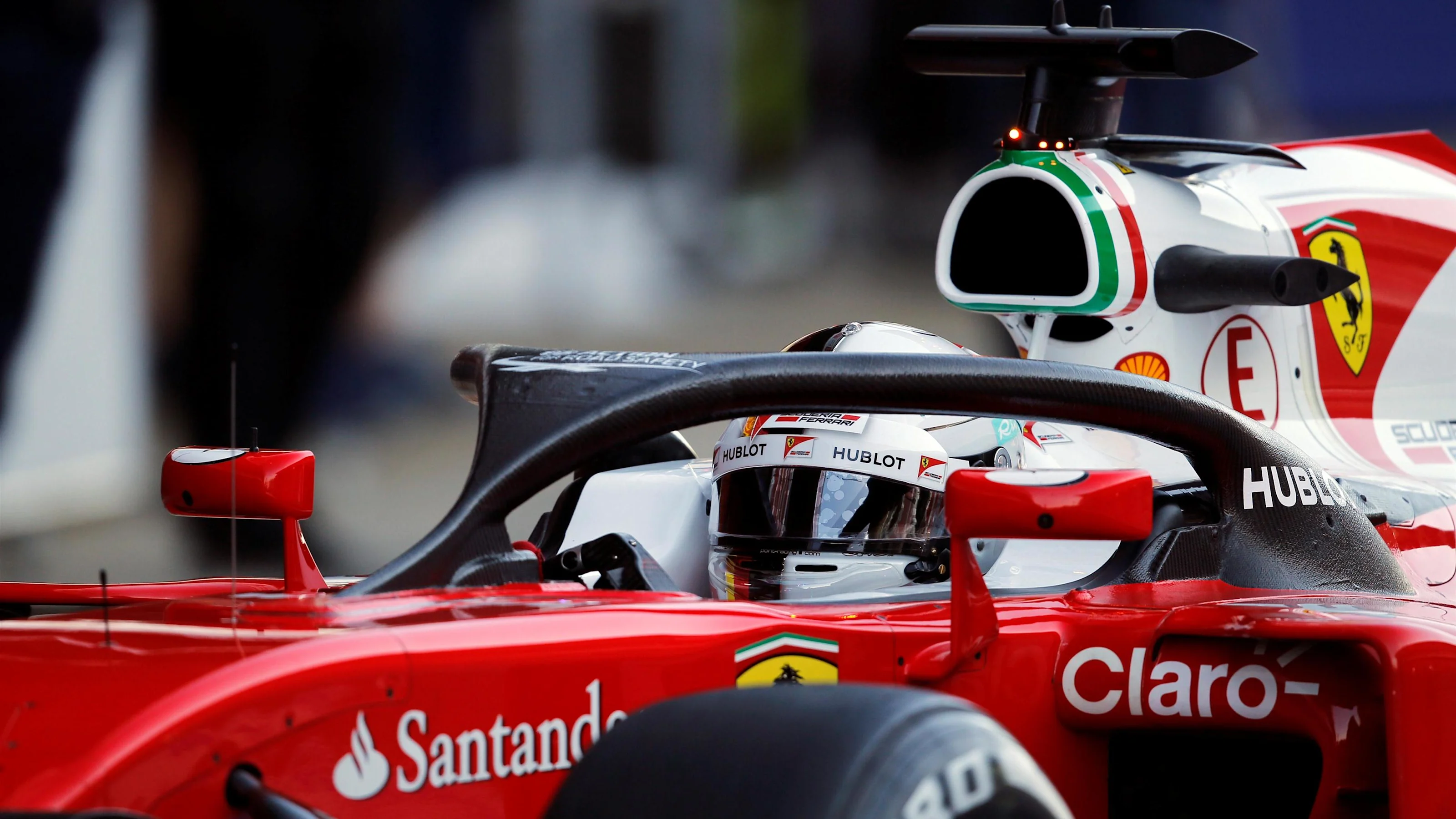 Sebastian Vettel (GER) Ferrari SF16-H with cockpit halo at Formula One Testing, Day Four,