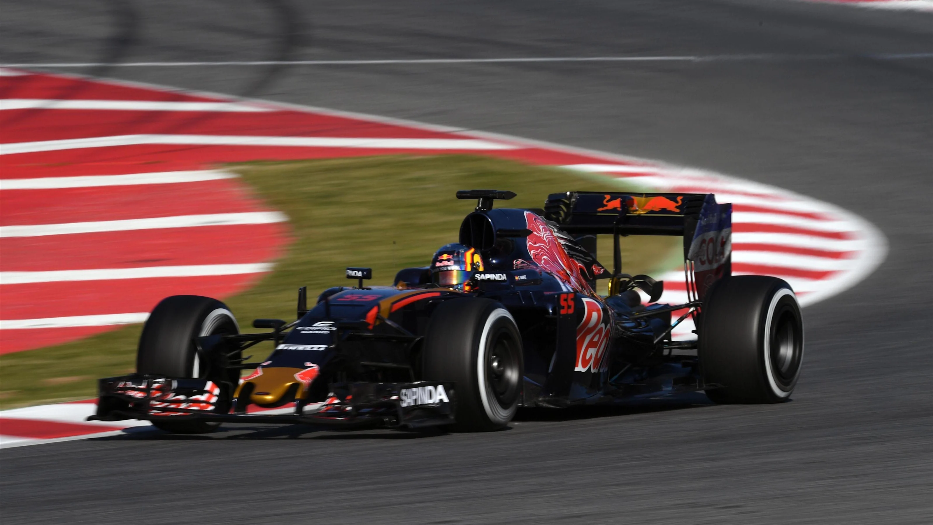 Carlos Sainz jr (ESP) Scuderia Toro Rosso STR11 at Formula One Testing, Day Four, Barcelona, Spain,