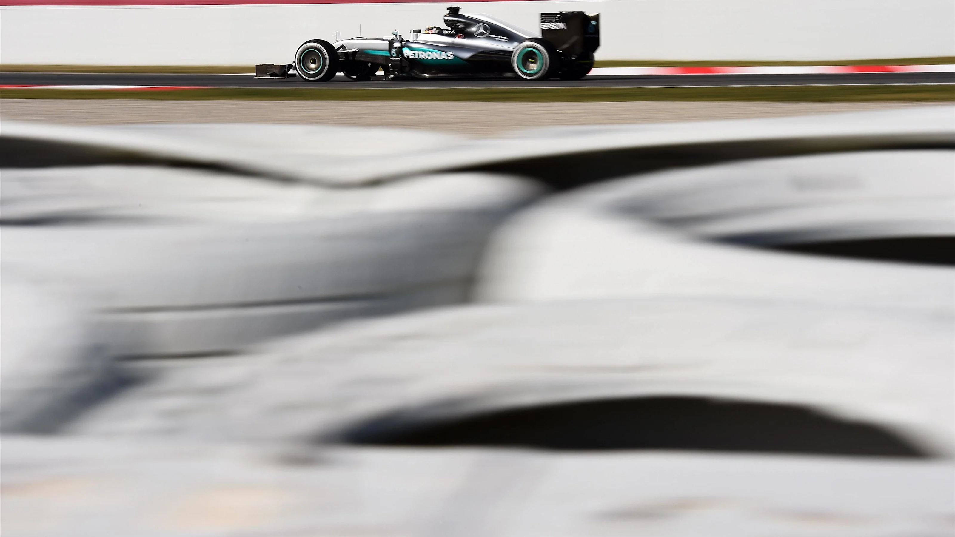 Lewis Hamilton (GBR) Mercedes-Benz F1 W07 Hybrid at Formula One Testing, Day Four, Barcelona,