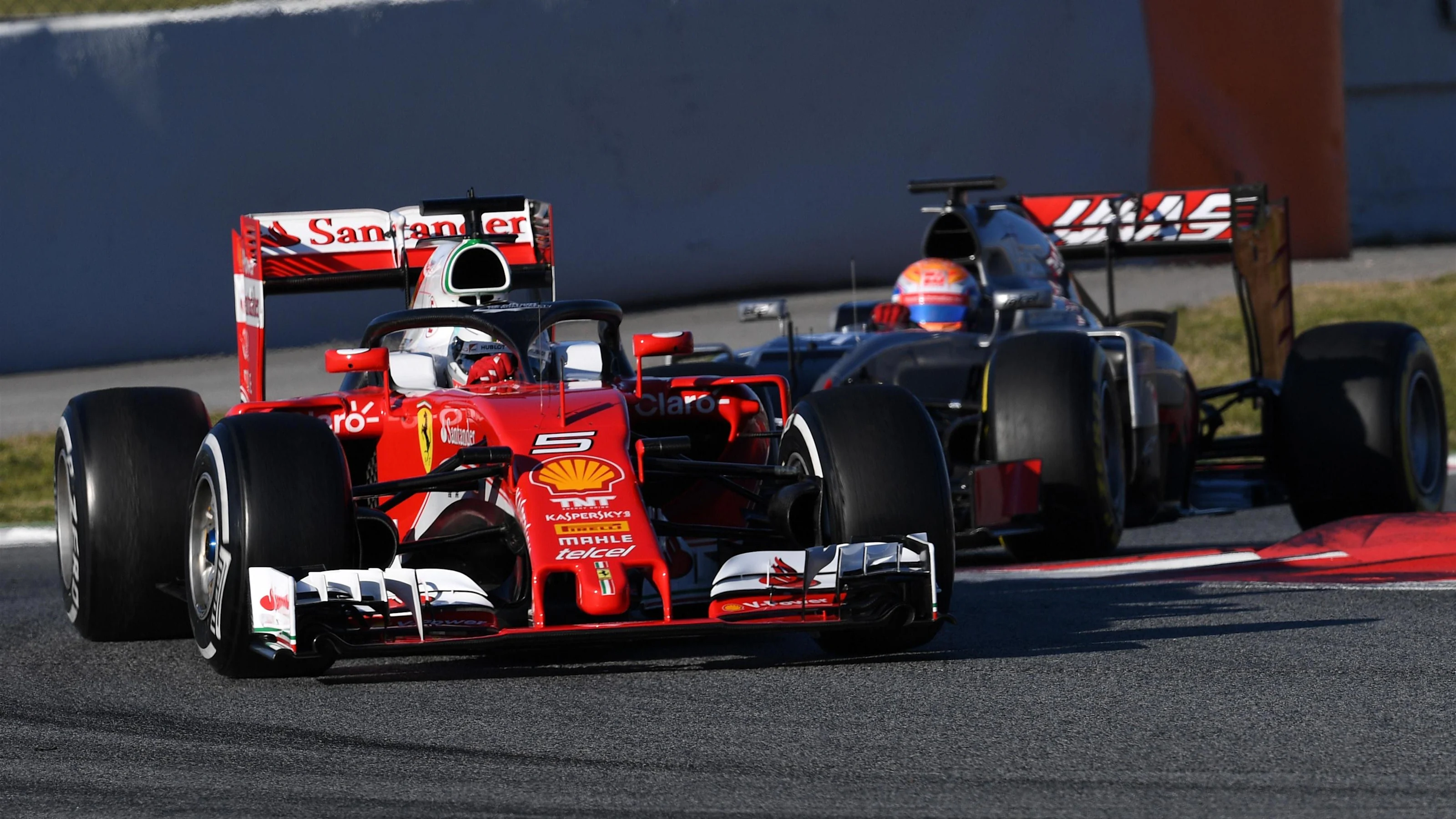 Sebastian Vettel (GER) Ferrari SF16-H with cockpit halo at Formula One Testing, Day Four,
