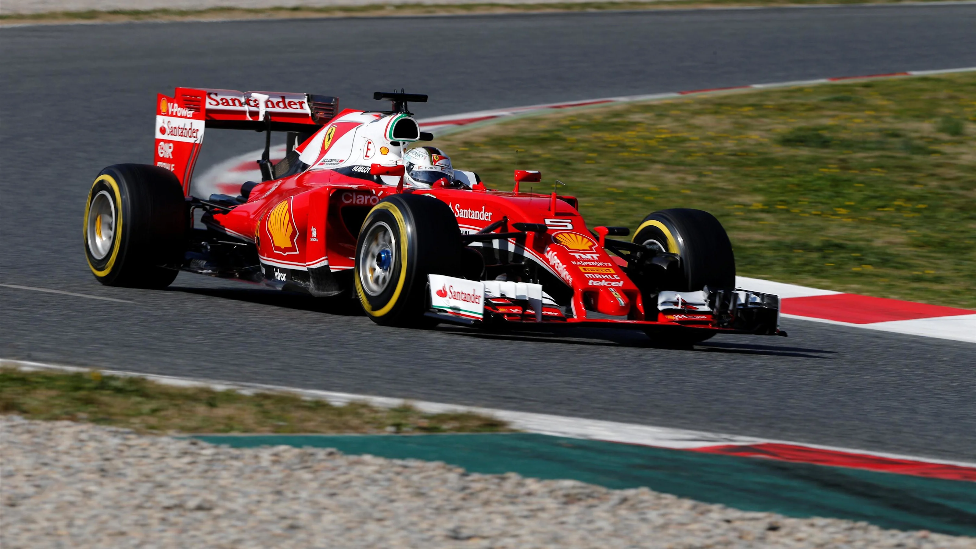 Sebastian Vettel (GER) Ferrari SF16-H at Formula One Testing, Day Four, Barcelona, Spain, Friday 4