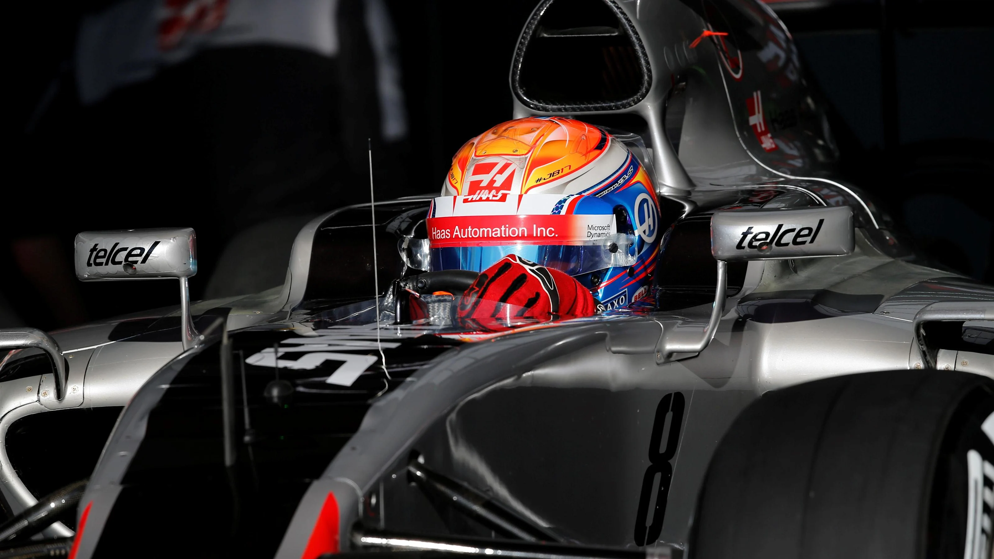 Romain Grosjean (FRA) Haas VF-16 at Formula One Testing, Day Four, Barcelona, Spain, Friday 4