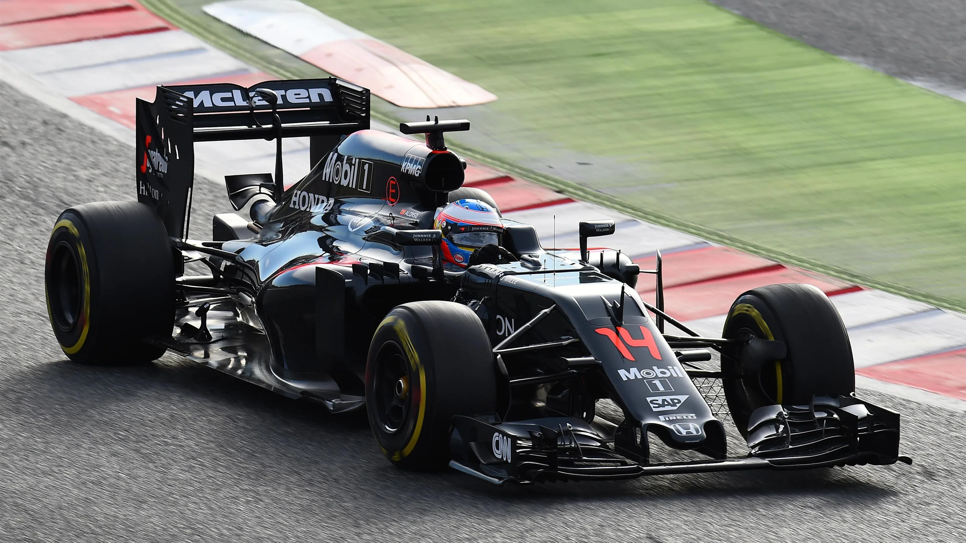 Jenson Button (GBR) McLaren MP4-31 at Formula One Testing, Day Three, Barcelona, Spain, Thursday 3