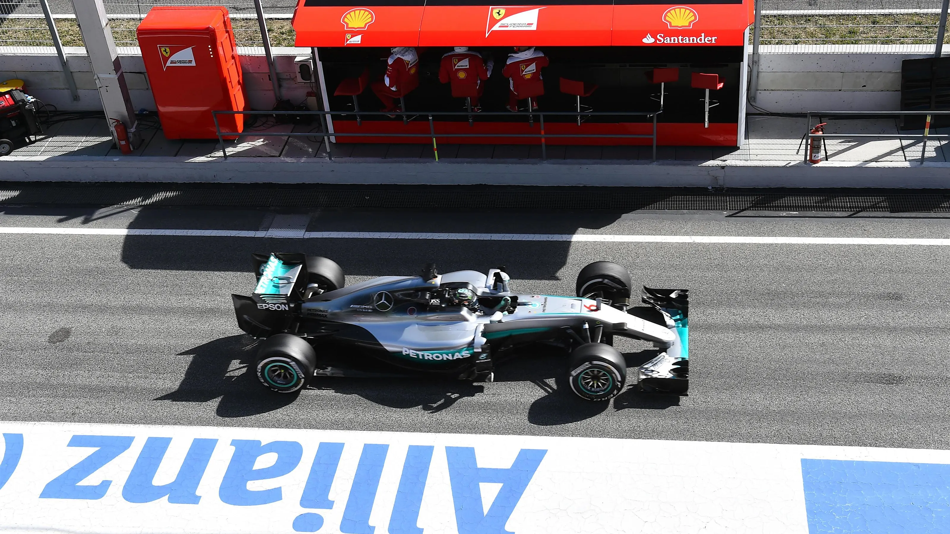 Nico Rosberg (GER) Mercedes-Benz F1 W07 Hybrid at Formula One Testing, Day Three, Barcelona, Spain,
