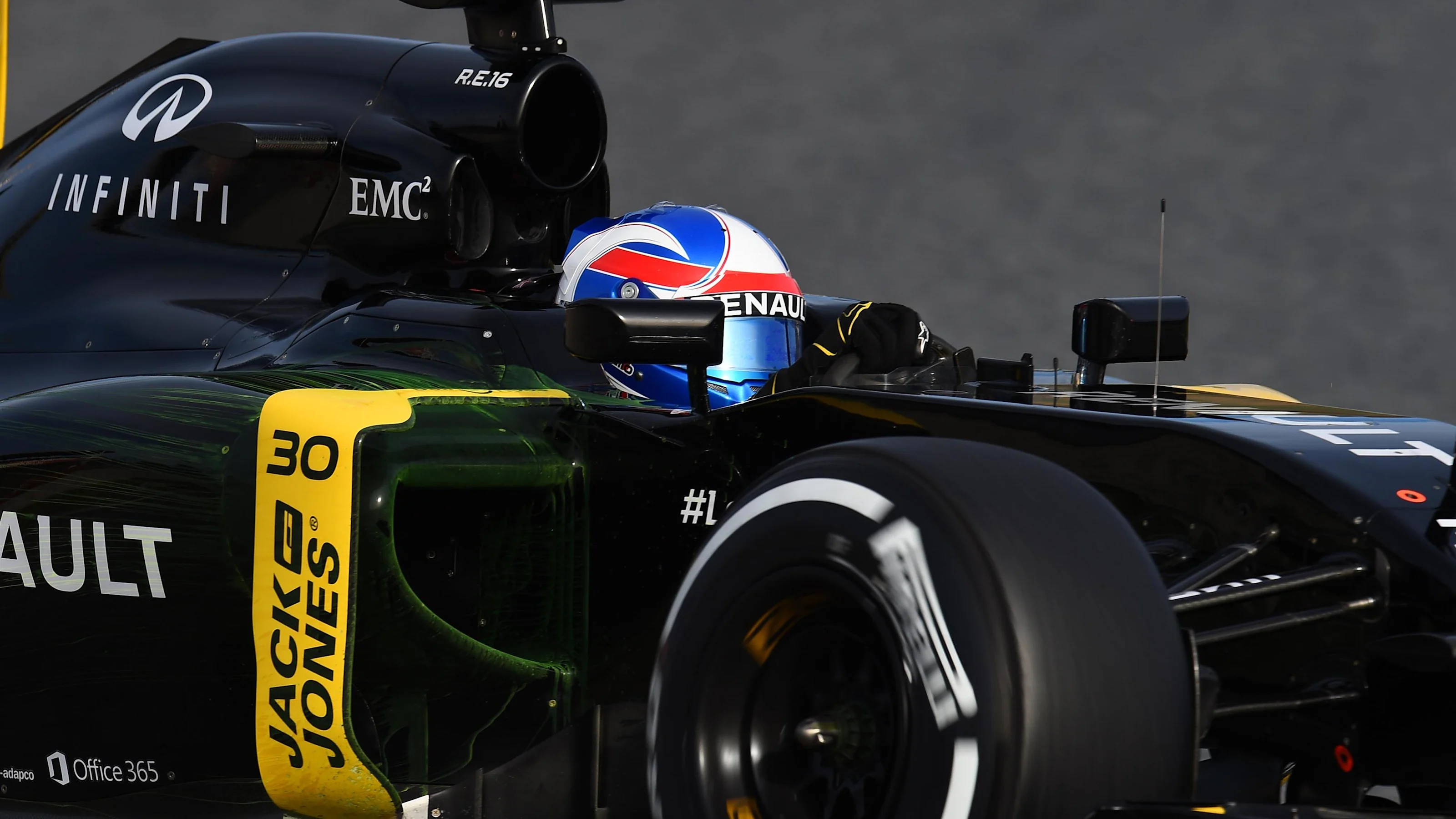 Jolyon Palmer (GBR) Renault Sport F1 Team RS16 at Formula One Testing, Day Three, Barcelona, Spain,