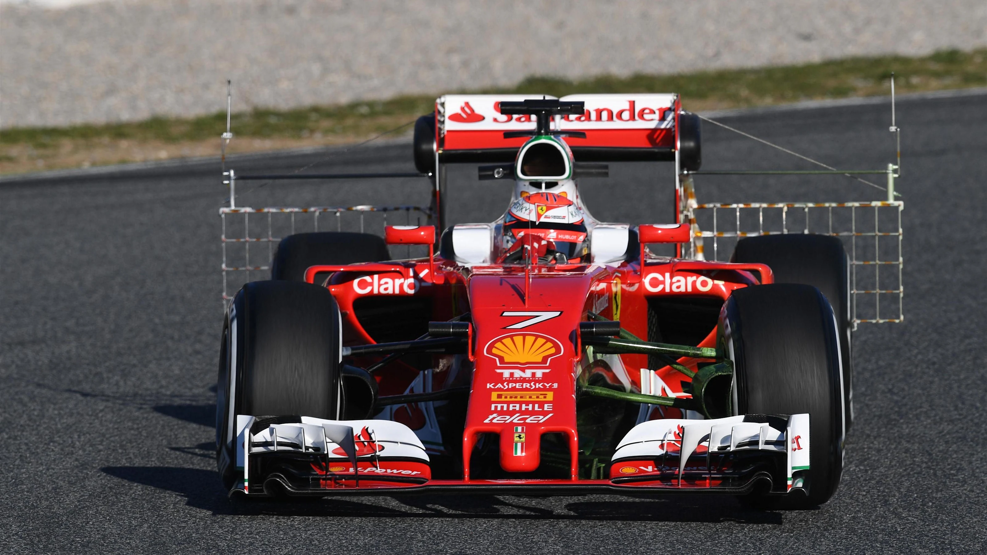 Kimi Raikkonen (FIN) Ferrari SF16-H with aero sensors on rear wing at Formula One Testing, Day One,
