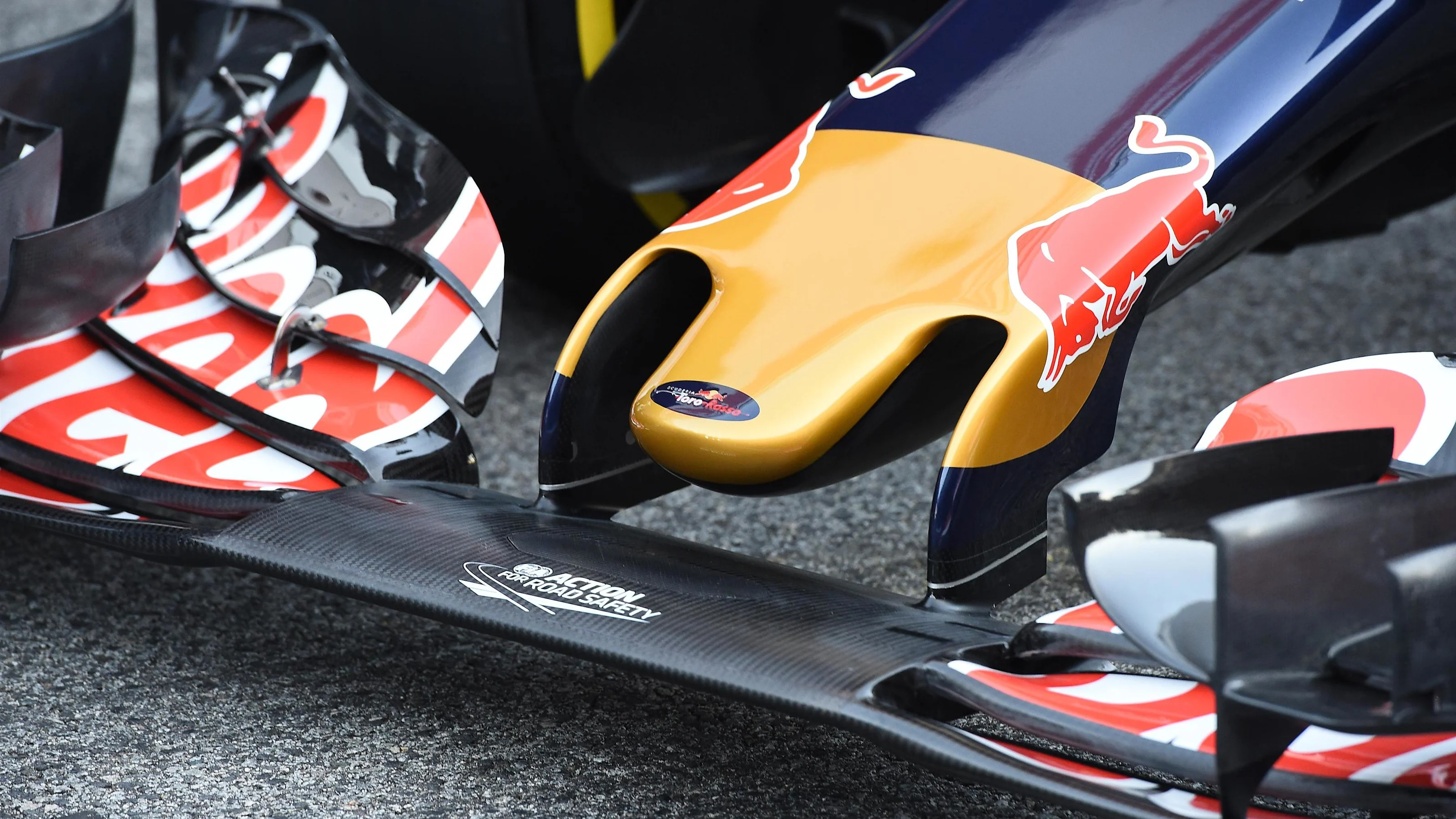 Scuderia Toro Rosso STR11 nose and front wing detail at Formula One Testing, Day One, Barcelona,