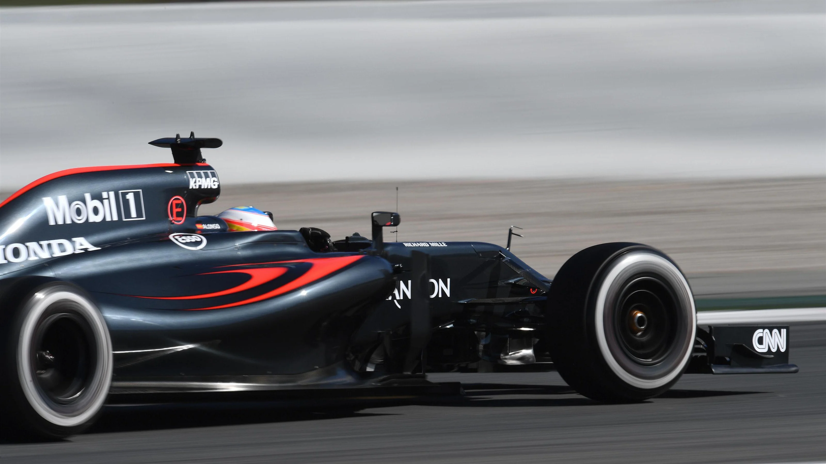 Fernando Alonso (ESP) McLaren MP4-31 at Formula One Testing, Day One, Barcelona, Spain, Tuesday 1
