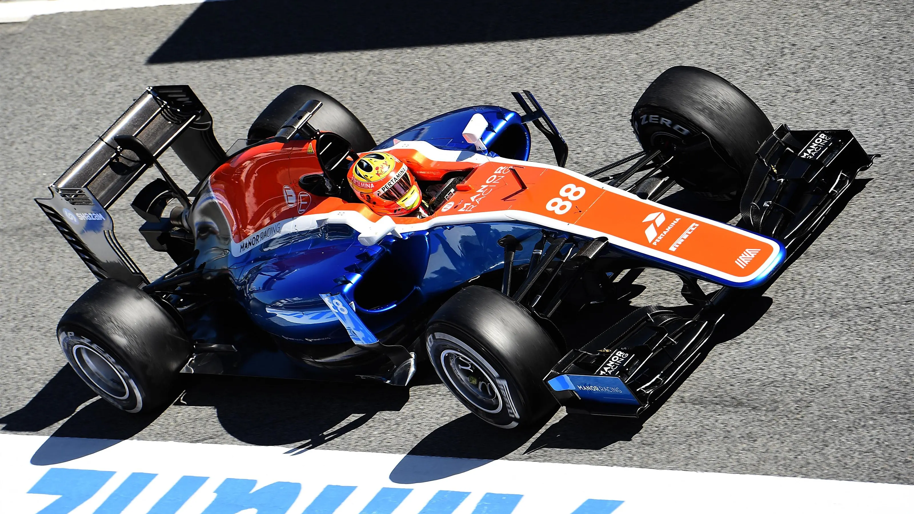 Rio Haryanto (IDN) Manor Racing MRT05 at Formula One Testing, Day One, Barcelona, Spain, Tuesday 1