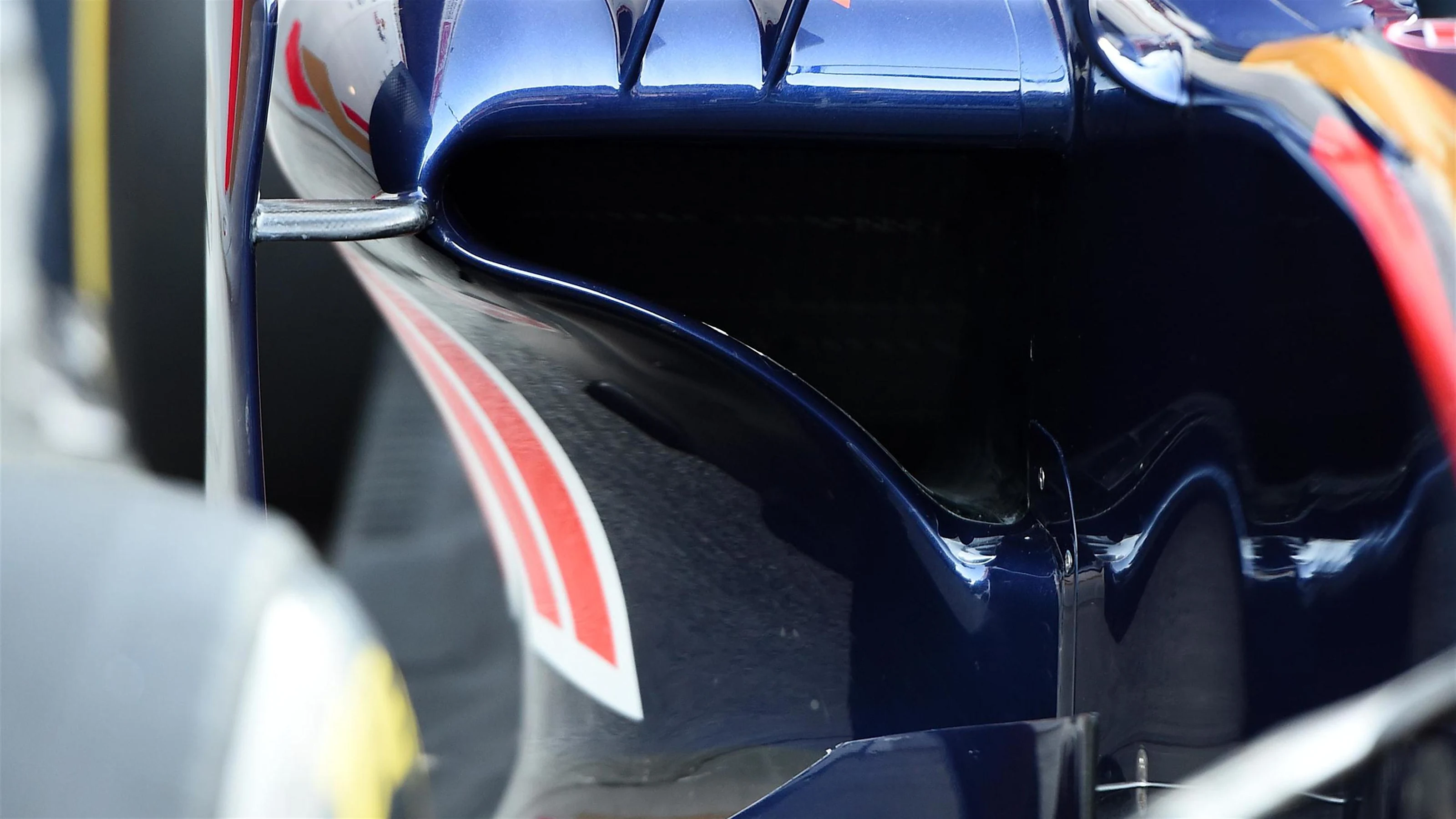 Scuderia Toro Rosso STR11 sidepod detail at Formula One Testing, Day One, Barcelona, Spain, Tuesday