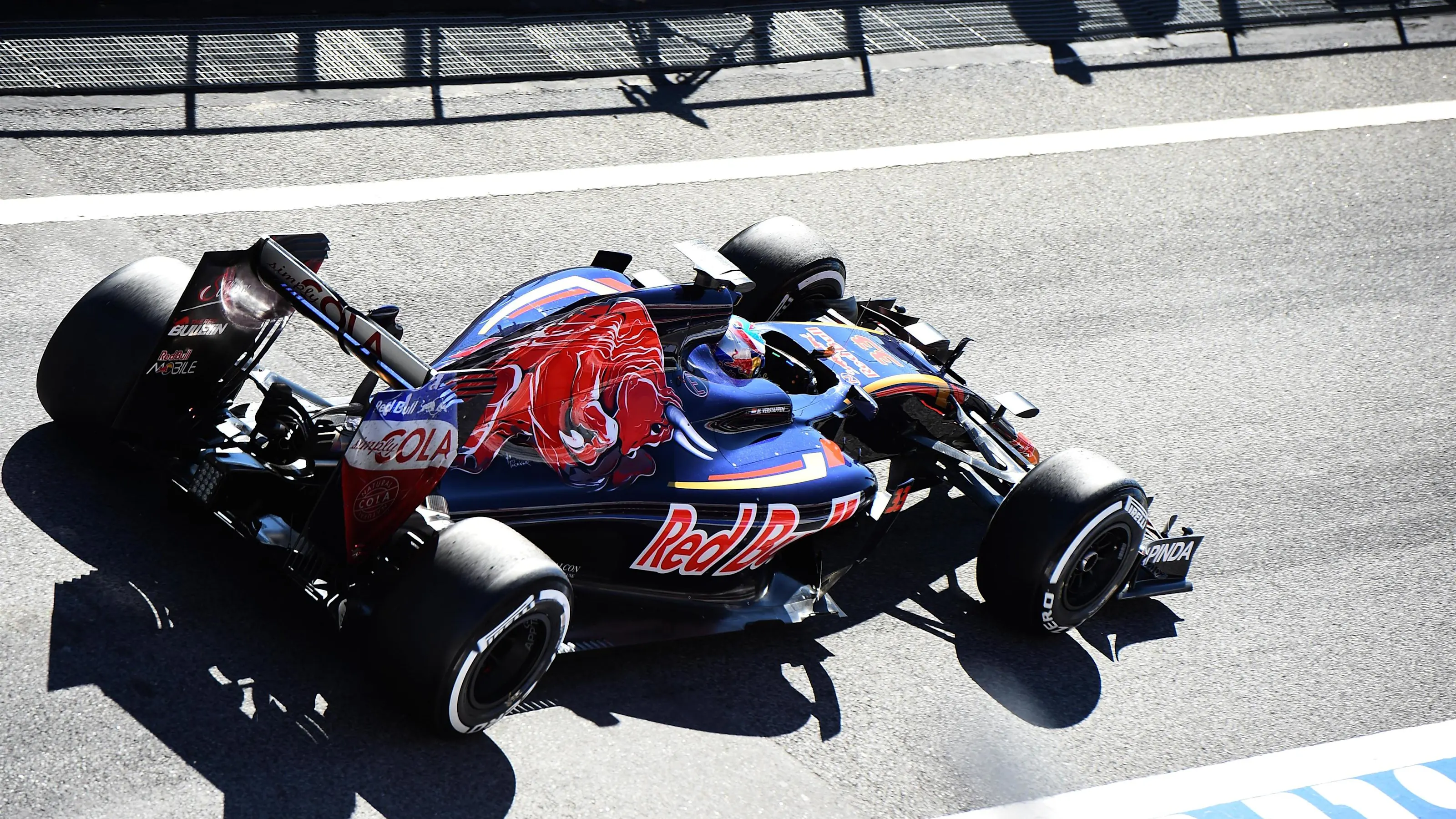 Max Verstappen (NED) Scuderia Toro Rosso STR11 at Formula One Testing, Day One, Barcelona, Spain,