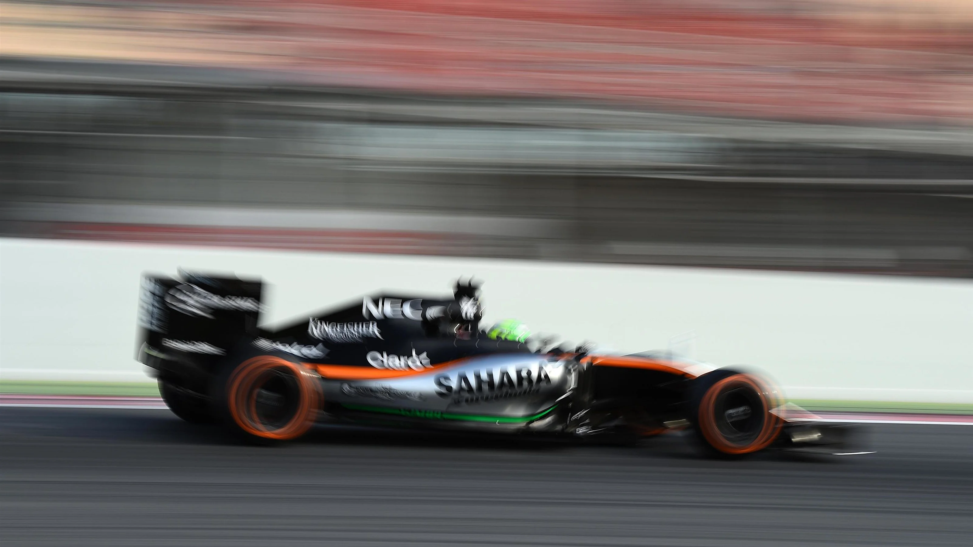 Nico Hulkenberg (GER) Force India VJM09 at Formula One Testing, Day One, Barcelona, Spain, Tuesday