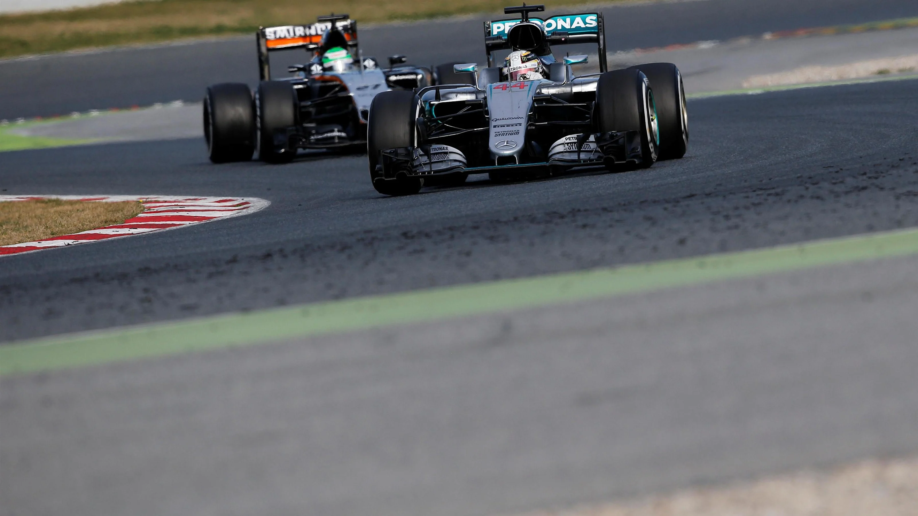 Lewis Hamilton (GBR) Mercedes-Benz F1 W07 Hybrid at Formula One Testing, Day One, Barcelona, Spain,