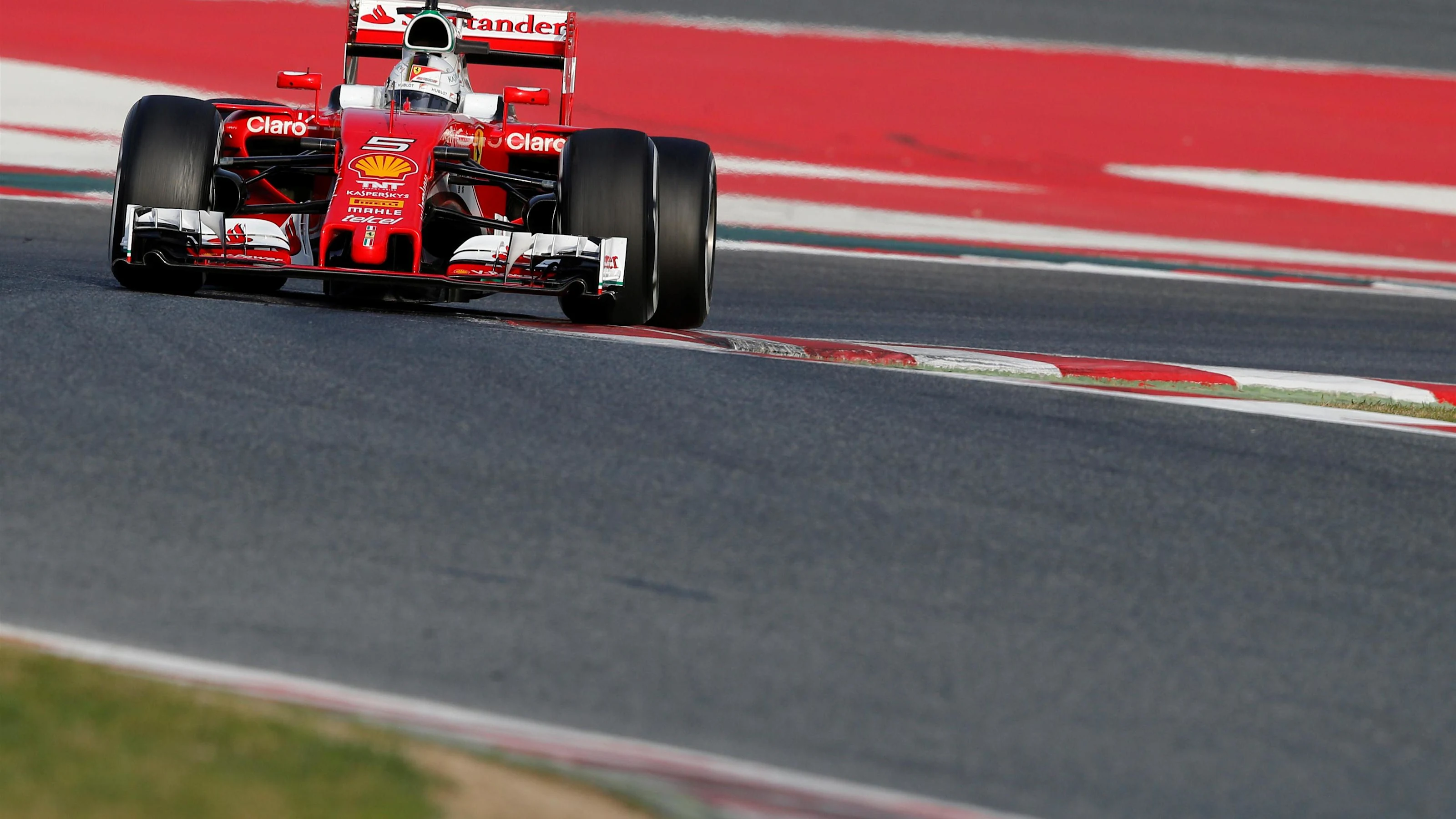 Sebastian Vettel (GER) Ferrari SF16-H at Formula One Testing, Day Two, Barcelona, Spain, Wednesday