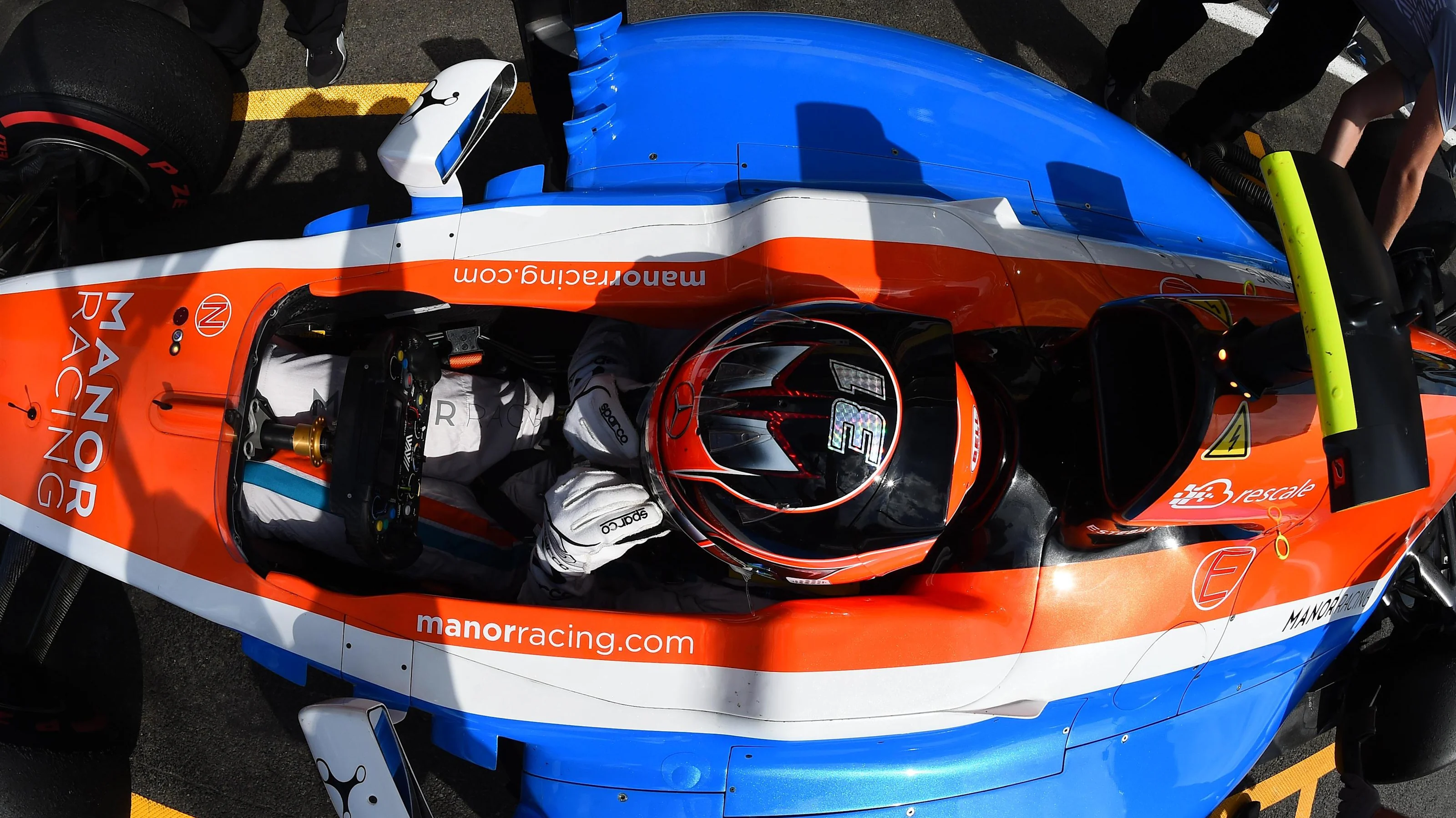 Esteban Ocon (FRA) Manor Racing MRT05 at Formula One World Championship, Rd13, Belgian Grand Prix,