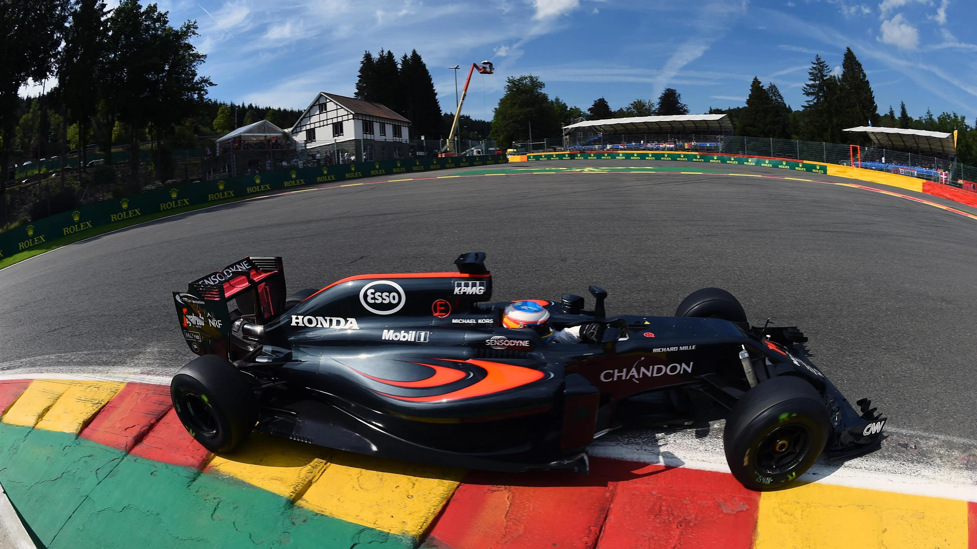 Fernando Alonso (ESP) McLaren MP4-31 at Formula One World Championship, Rd13, Belgian Grand Prix,