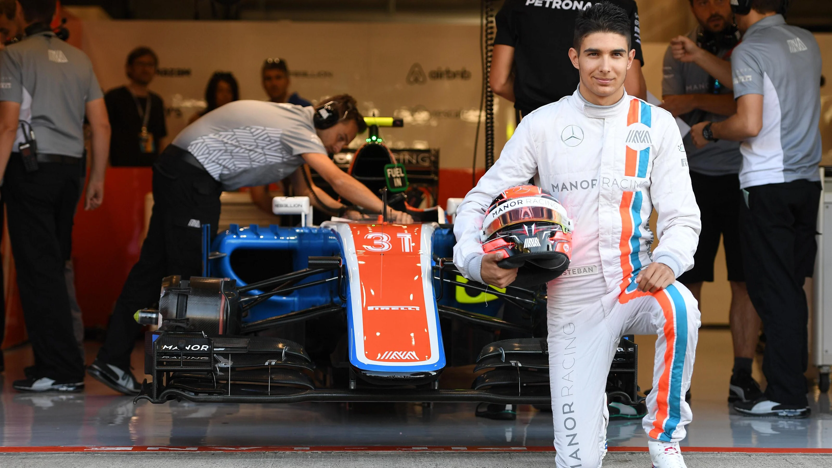 Esteban Ocon (FRA) Manor Racing at Formula One World Championship, Rd13, Belgian Grand Prix,