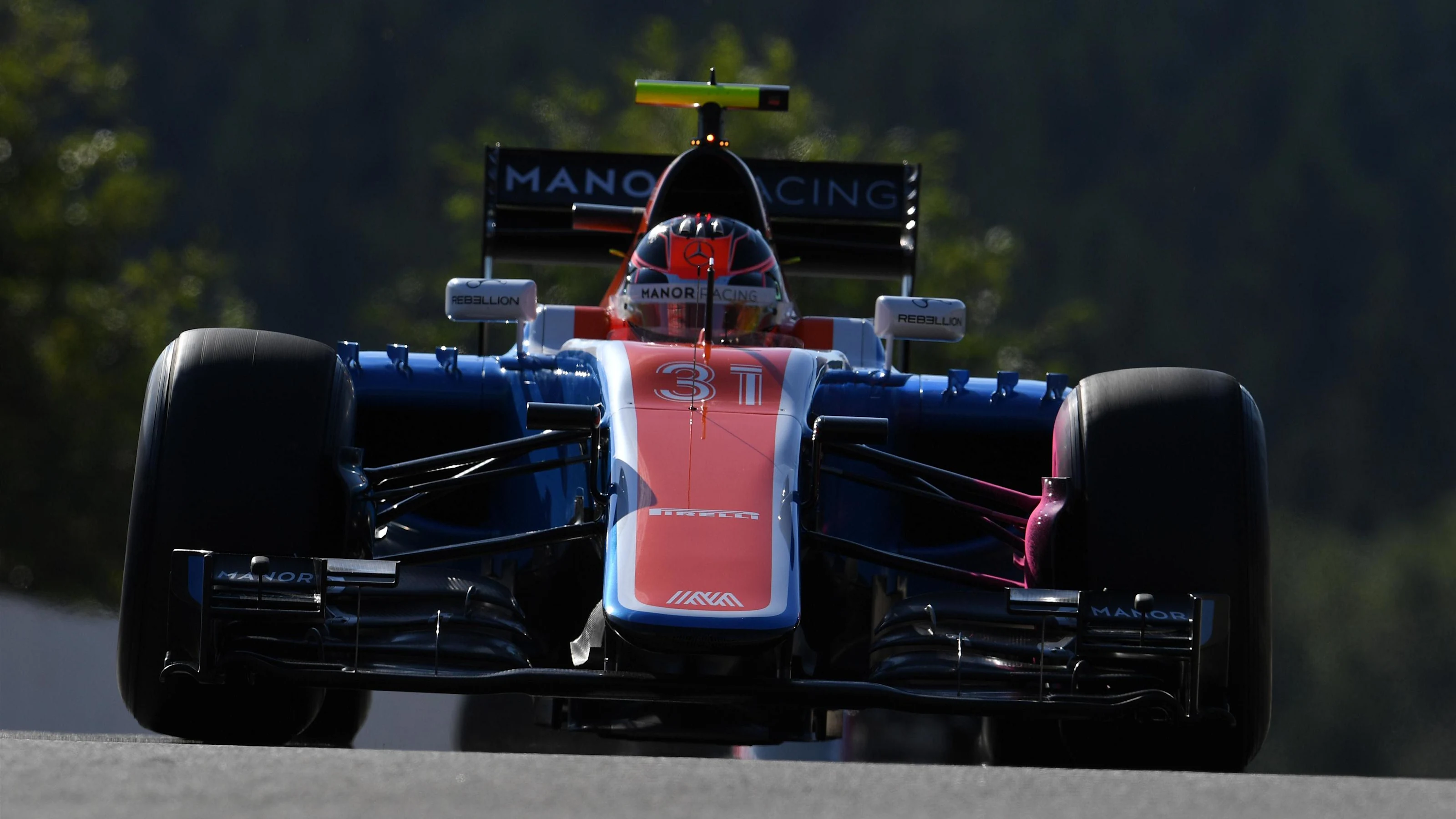 Esteban Ocon (FRA) Manor Racing MRT05 at Formula One World Championship, Rd13, Belgian Grand Prix,