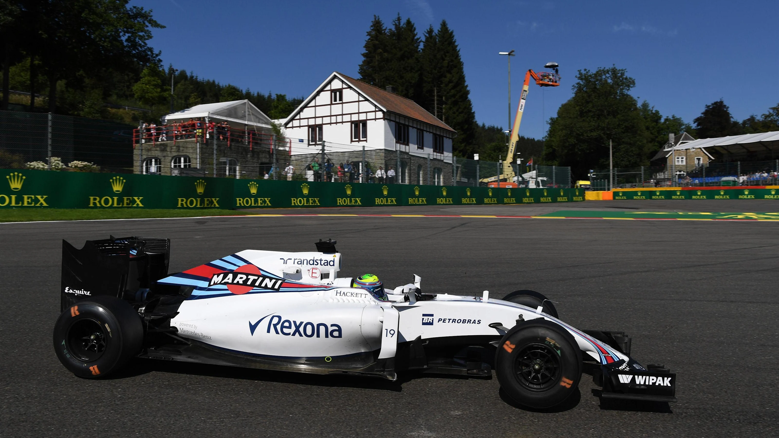 Felipe Massa (BRA) Williams FW38 at Formula One World Championship, Rd13, Belgian Grand Prix,
