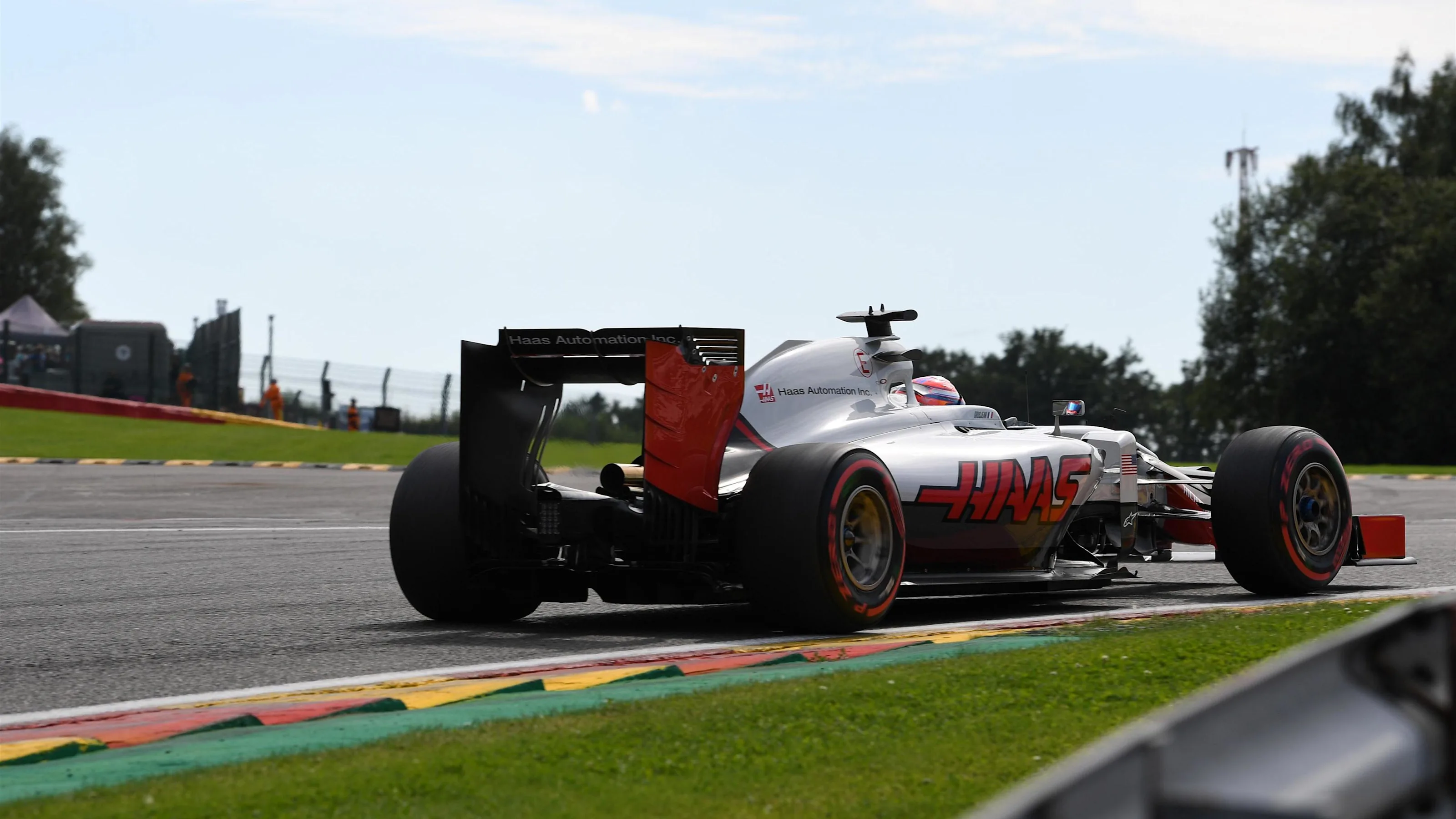 Romain Grosjean (FRA) Haas VF-16 at Formula One World Championship, Rd13, Belgian Grand Prix,