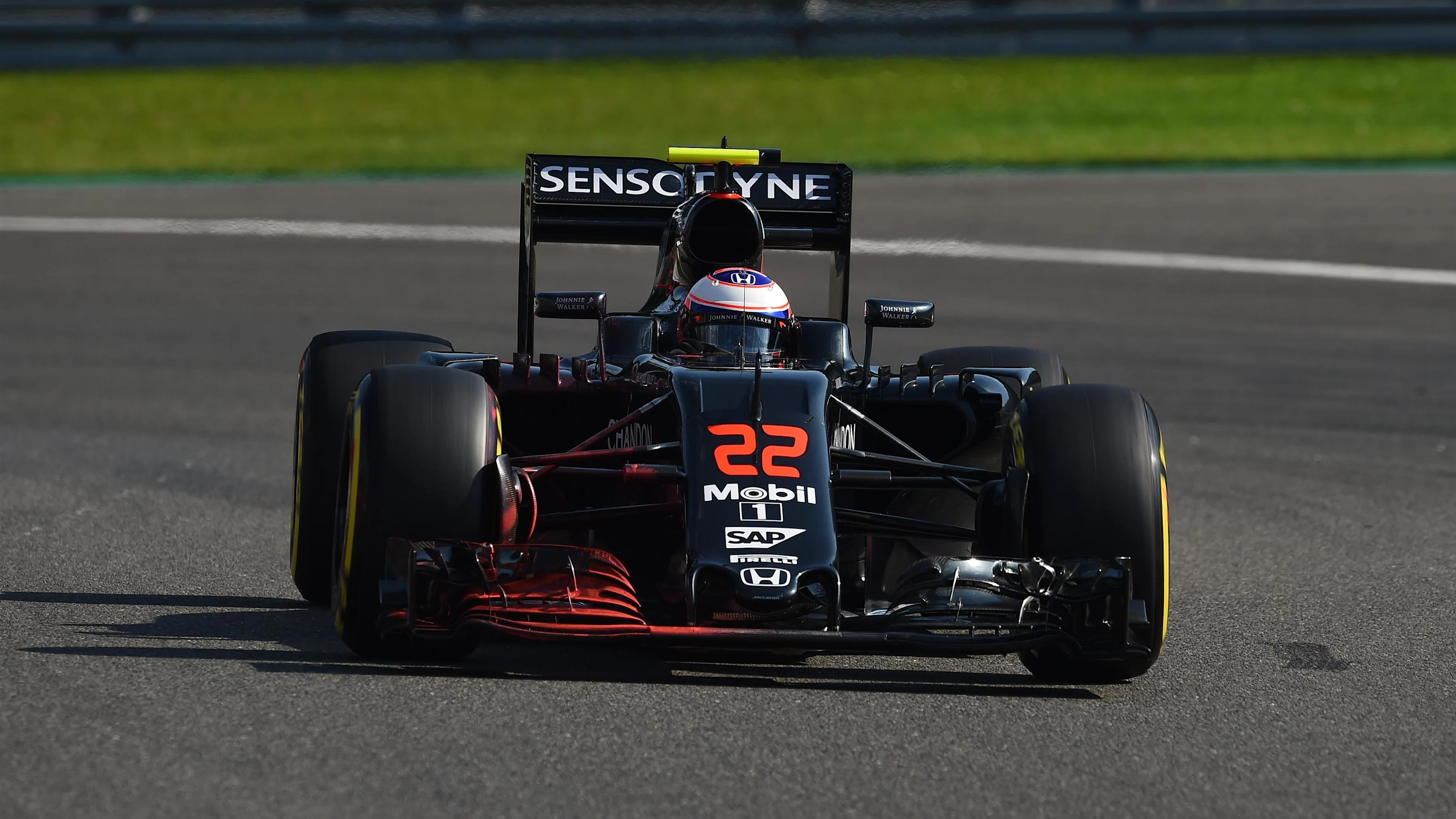 Jenson Button (GBR) McLaren MP4-31 at Formula One World Championship, Rd13, Belgian Grand Prix,