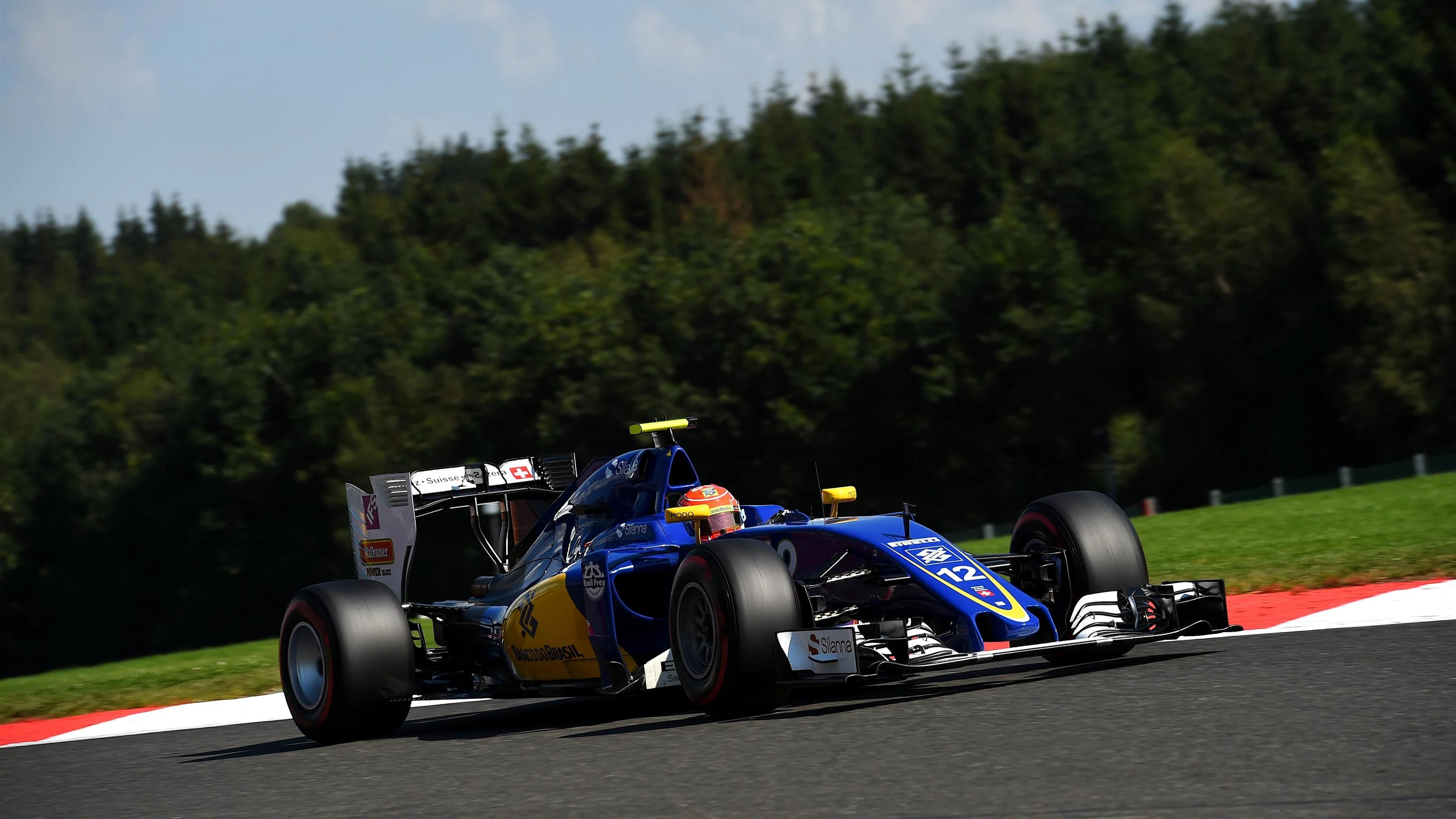 Felipe Nasr (BRA) Sauber C35 at Formula One World Championship, Rd13, Belgian Grand Prix,