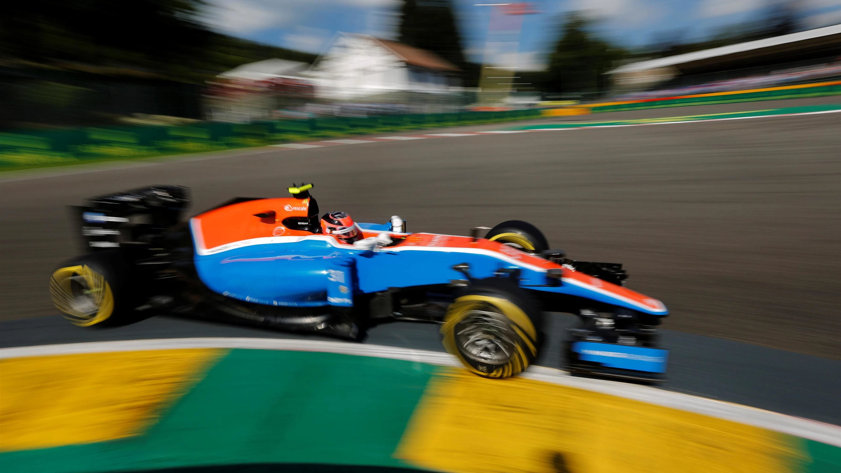 Esteban Ocon (FRA) Manor Racing MRT05 at Formula One World Championship, Rd13, Belgian Grand Prix,