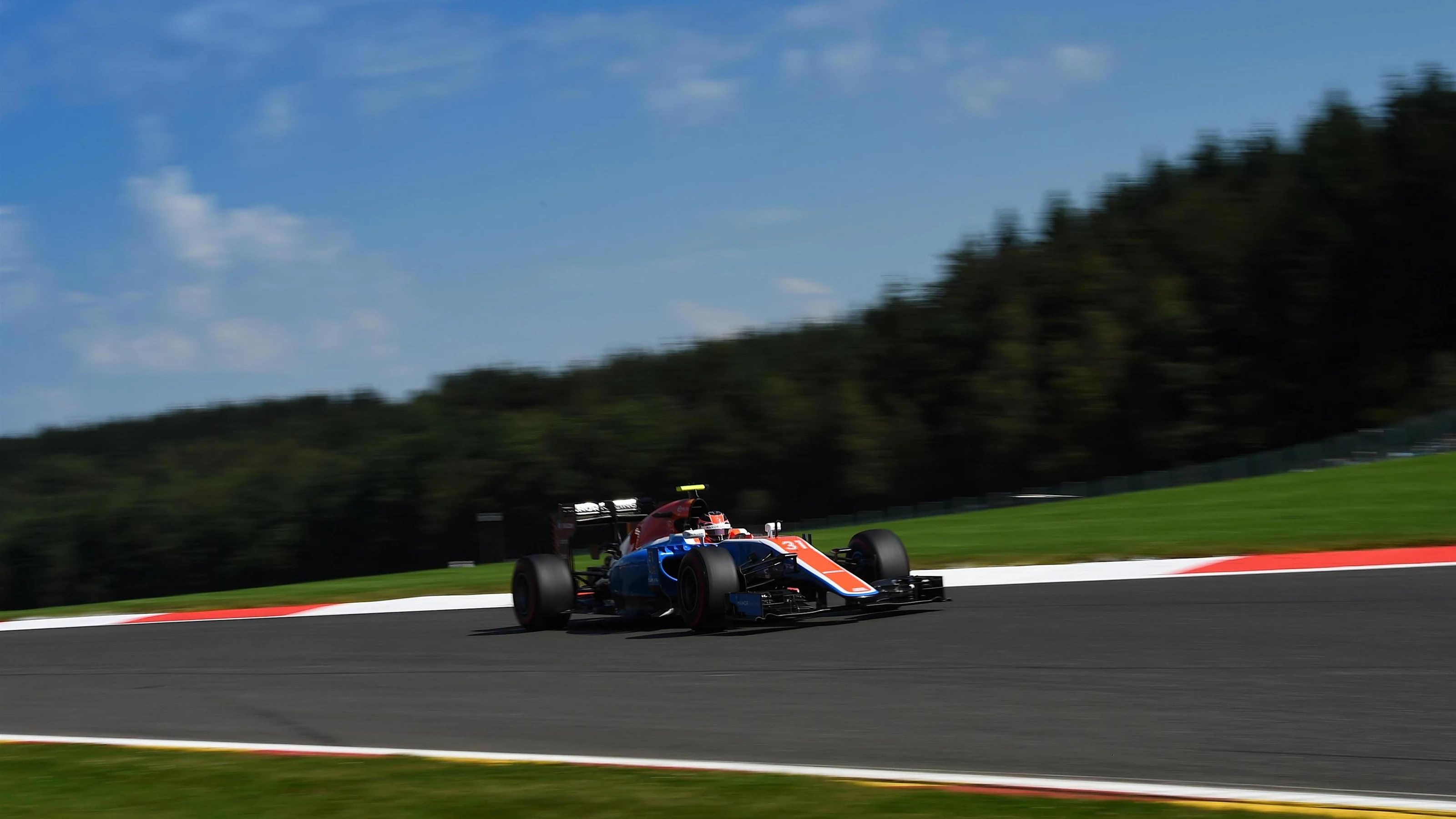 Esteban Ocon (FRA) Manor Racing MRT05 at Formula One World Championship, Rd13, Belgian Grand Prix,