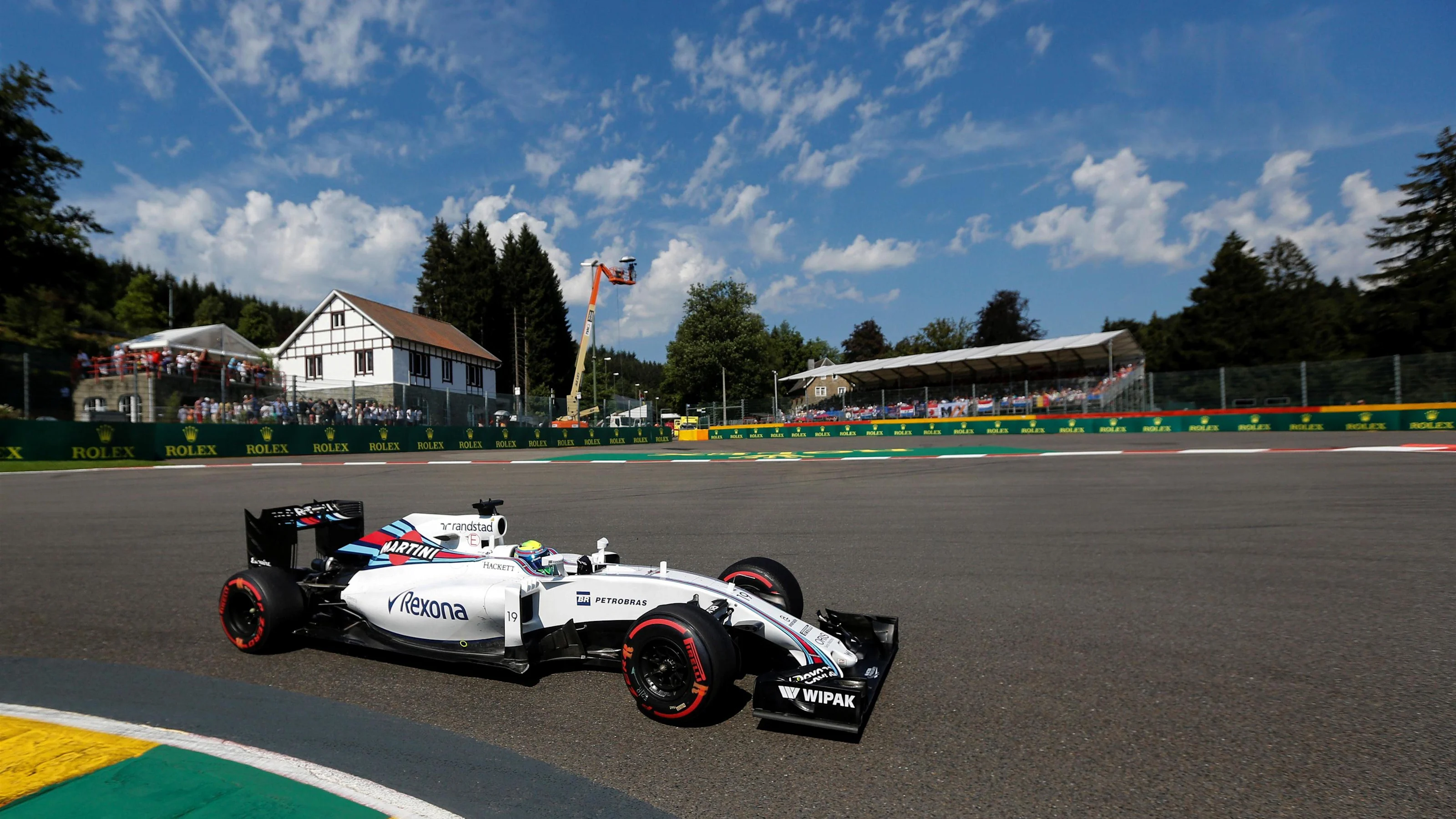 Felipe Massa (BRA) Williams FW38 at Formula One World Championship, Rd13, Belgian Grand Prix,