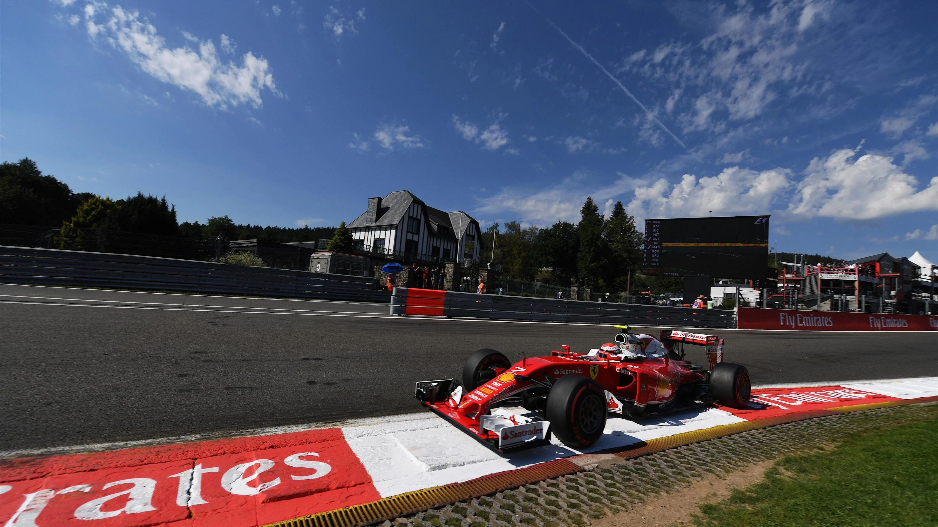 Kimi Raikkonen (FIN) Ferrari SF16-H at Formula One World Championship, Rd13, Belgian Grand Prix,